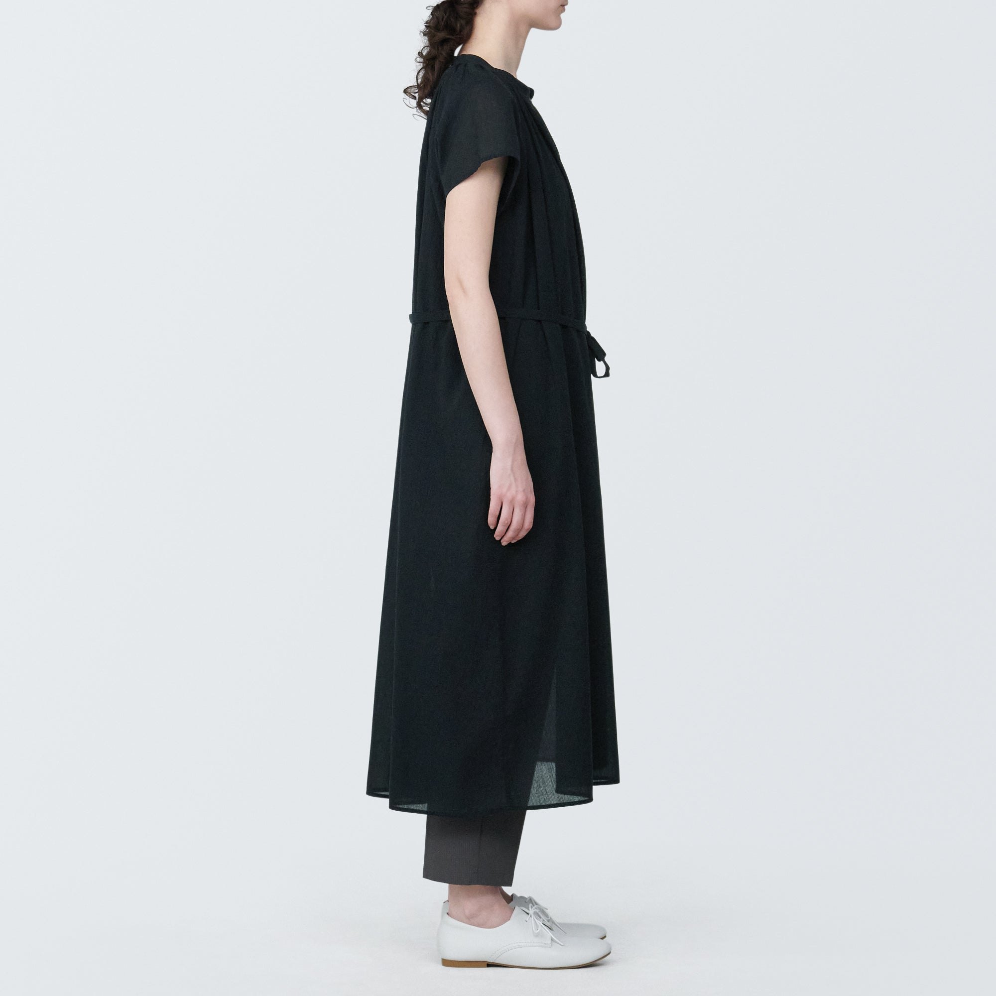 Women's High-Twist Veil French Sleeve Dress - Image 21
