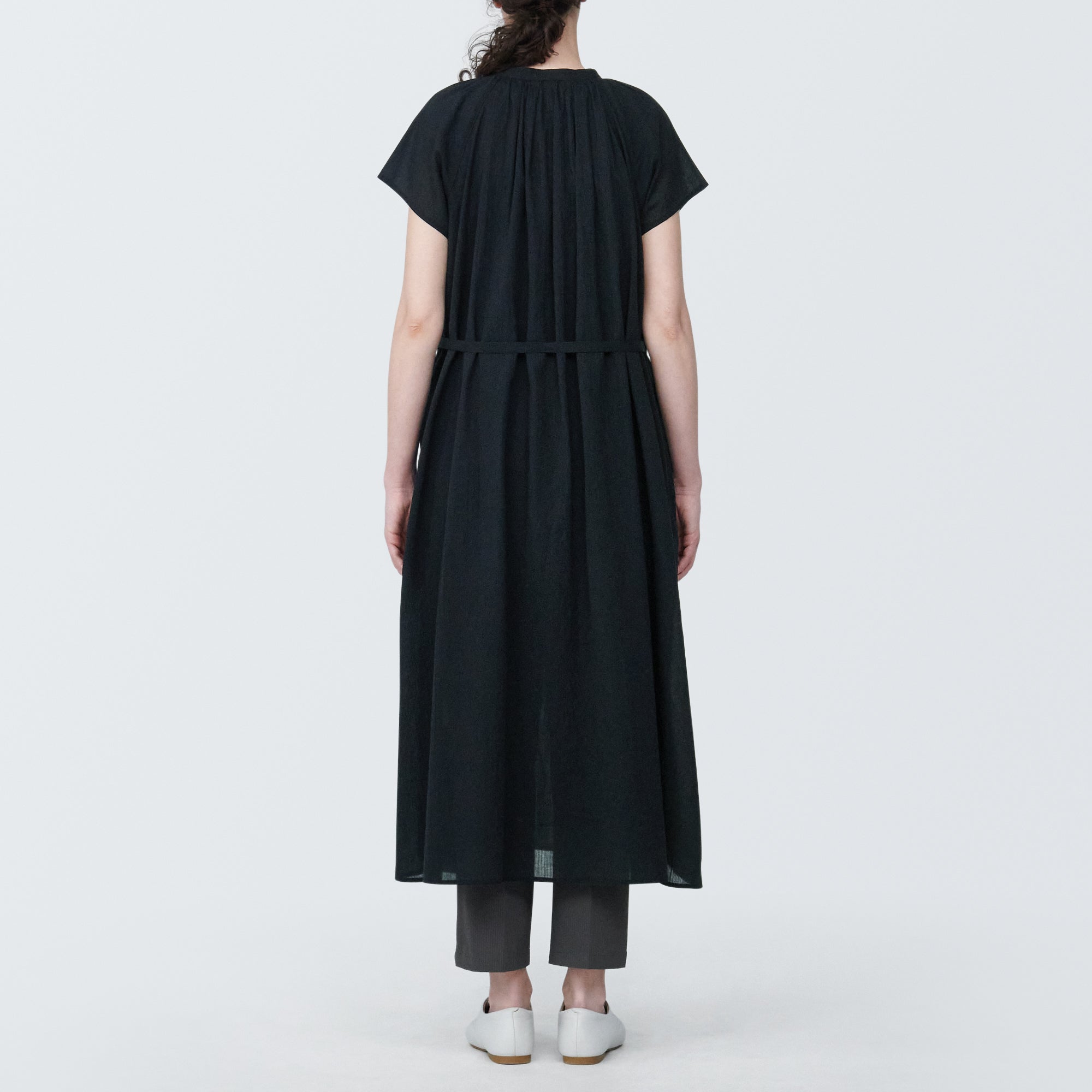Women's High-Twist Veil French Sleeve Dress - Image 22
