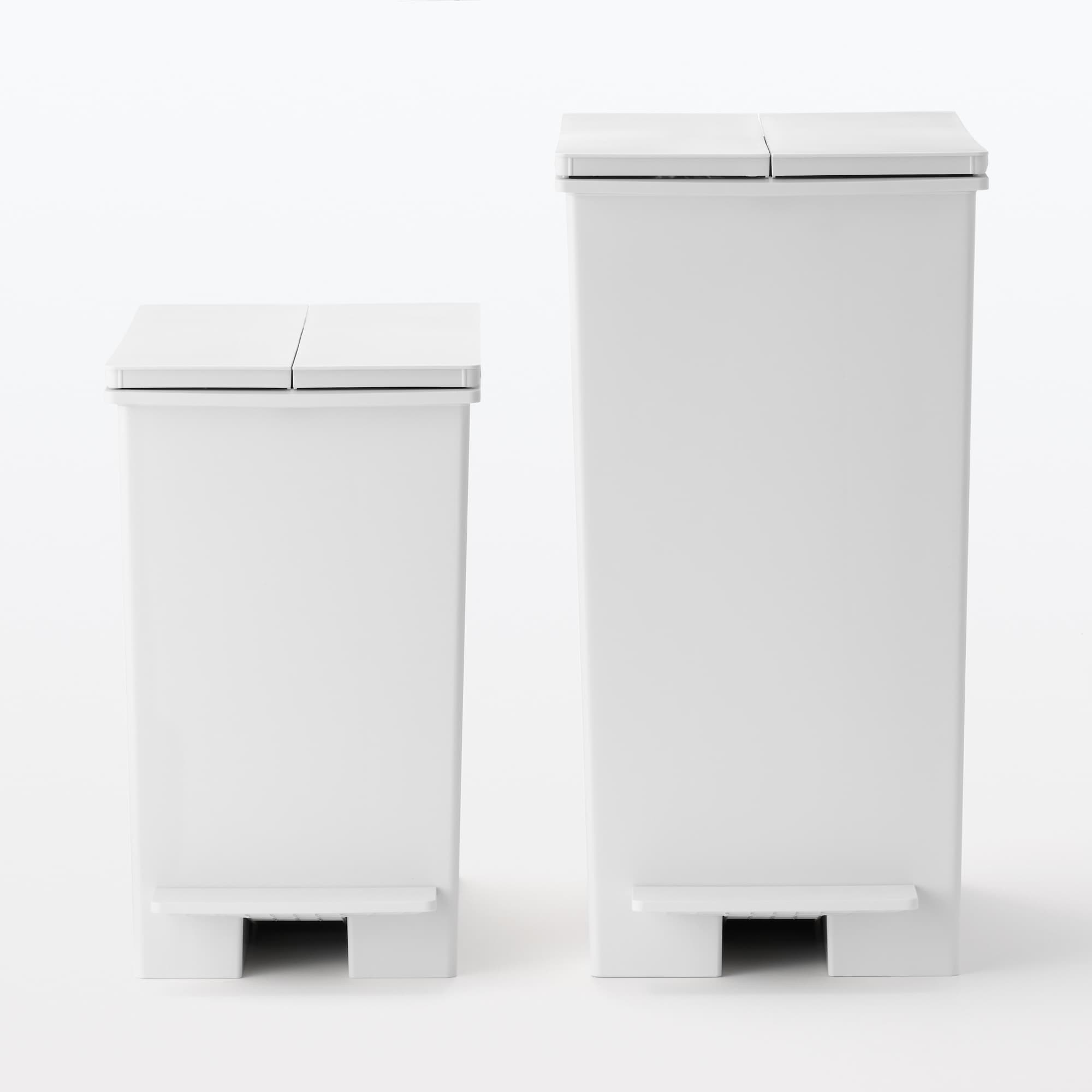 Polypropylene Pedal Dust Bin with Double-Hinged Lid - 9.3 gal - Image 10