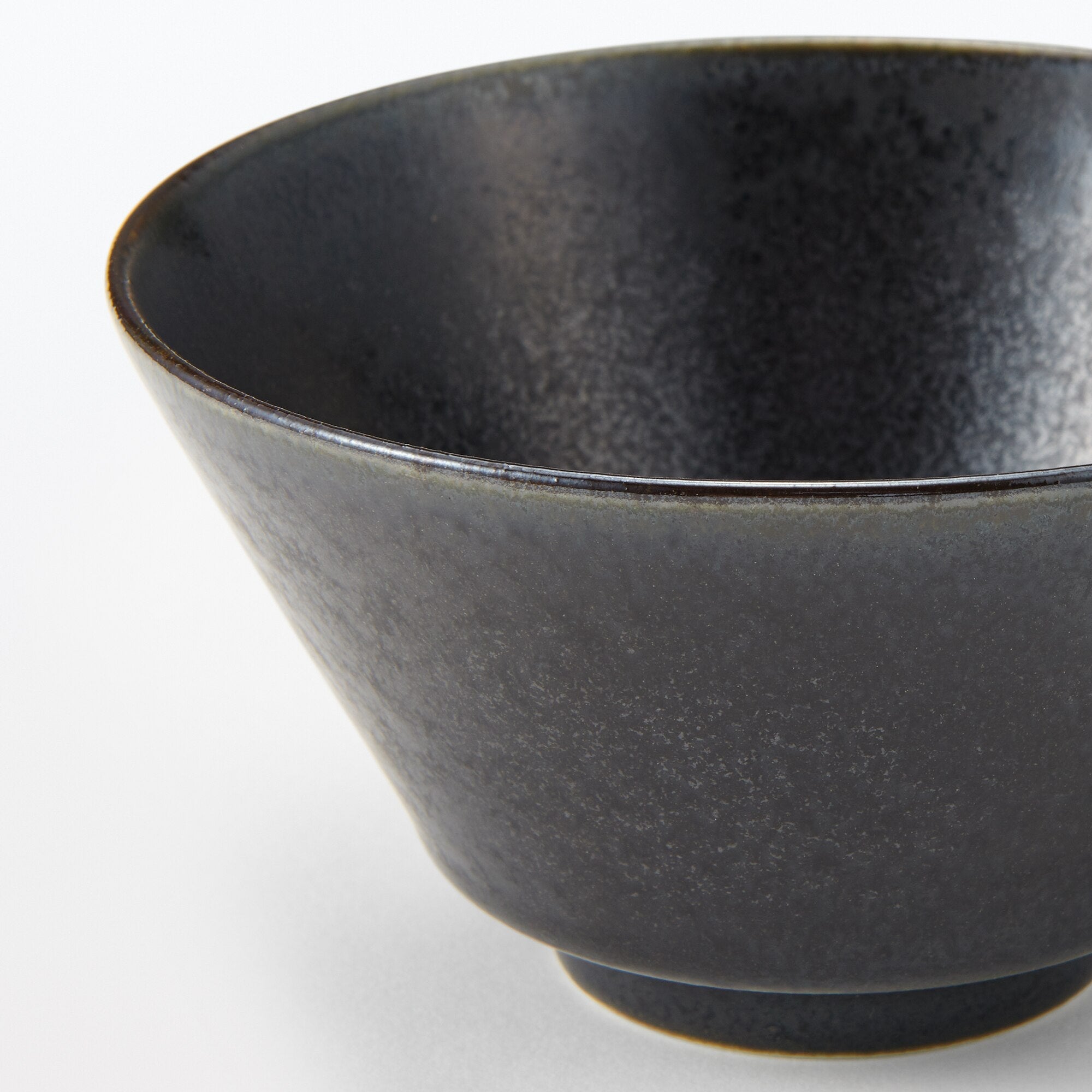 Mino Ware Rice Bowl - Black - Image 5