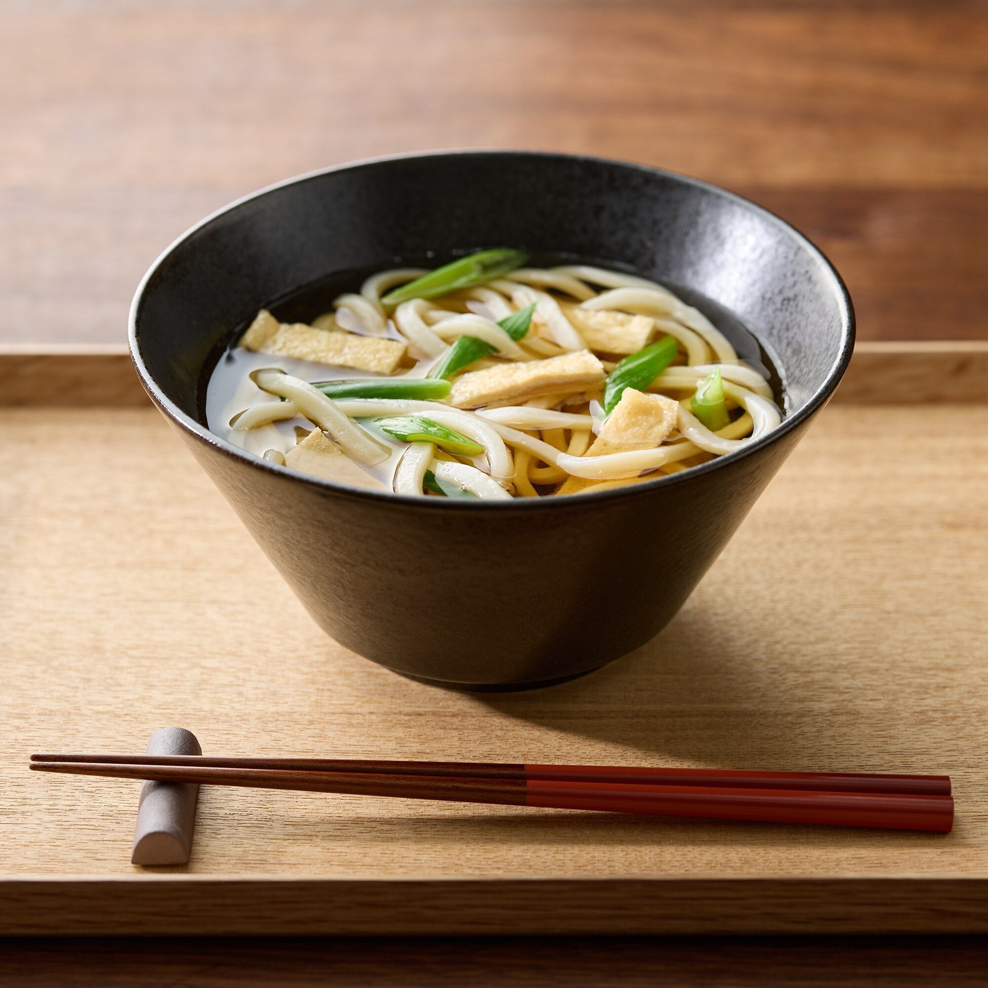Mino Ware Noodle Bowl - Black - Image 2