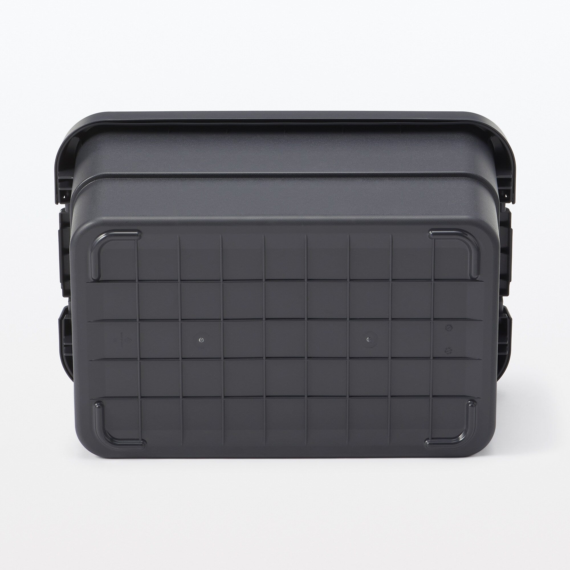 Heavy Duty Polypropylene Storage Box - Dark Gray - Large 13.2 gal - Image 5