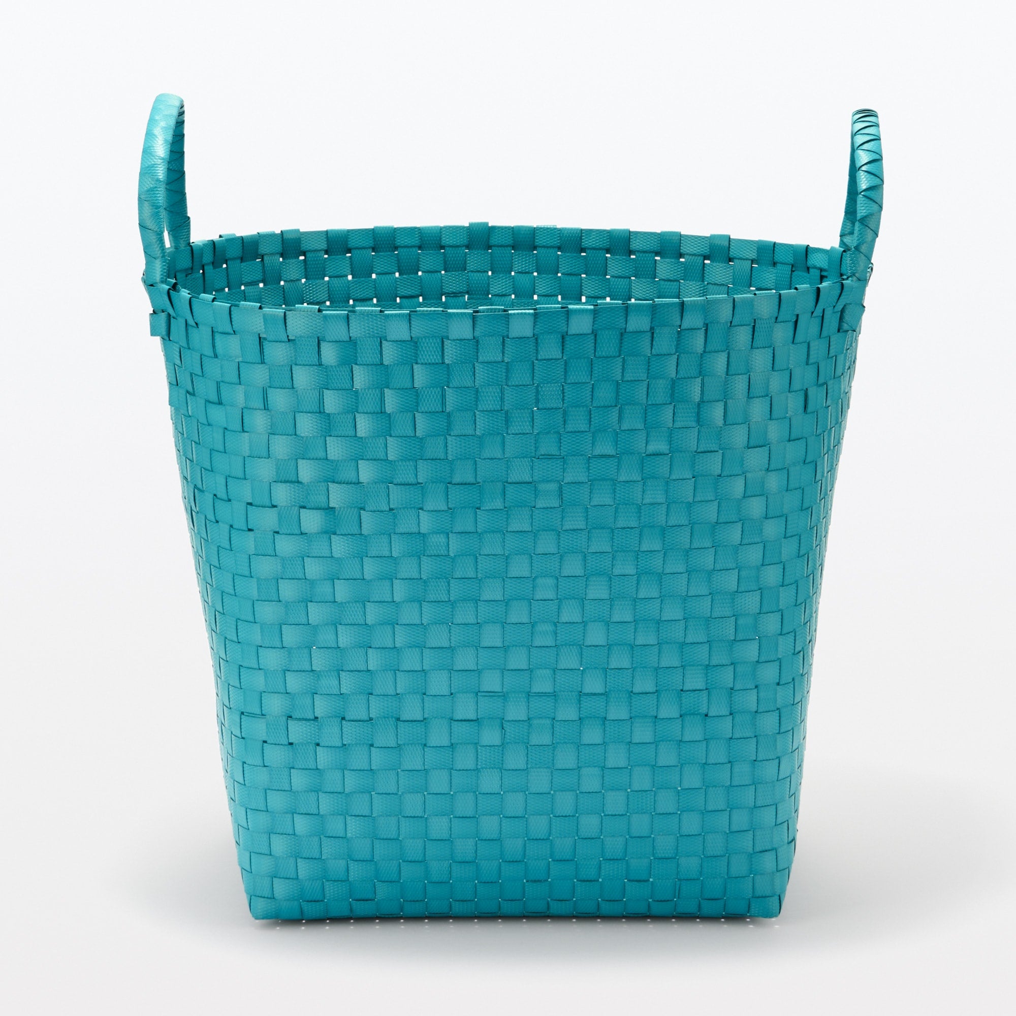 Recycled Polypropylene Strap Weave Basket - Blue - Large (dia. 15.7 x H12.6) - Image 3