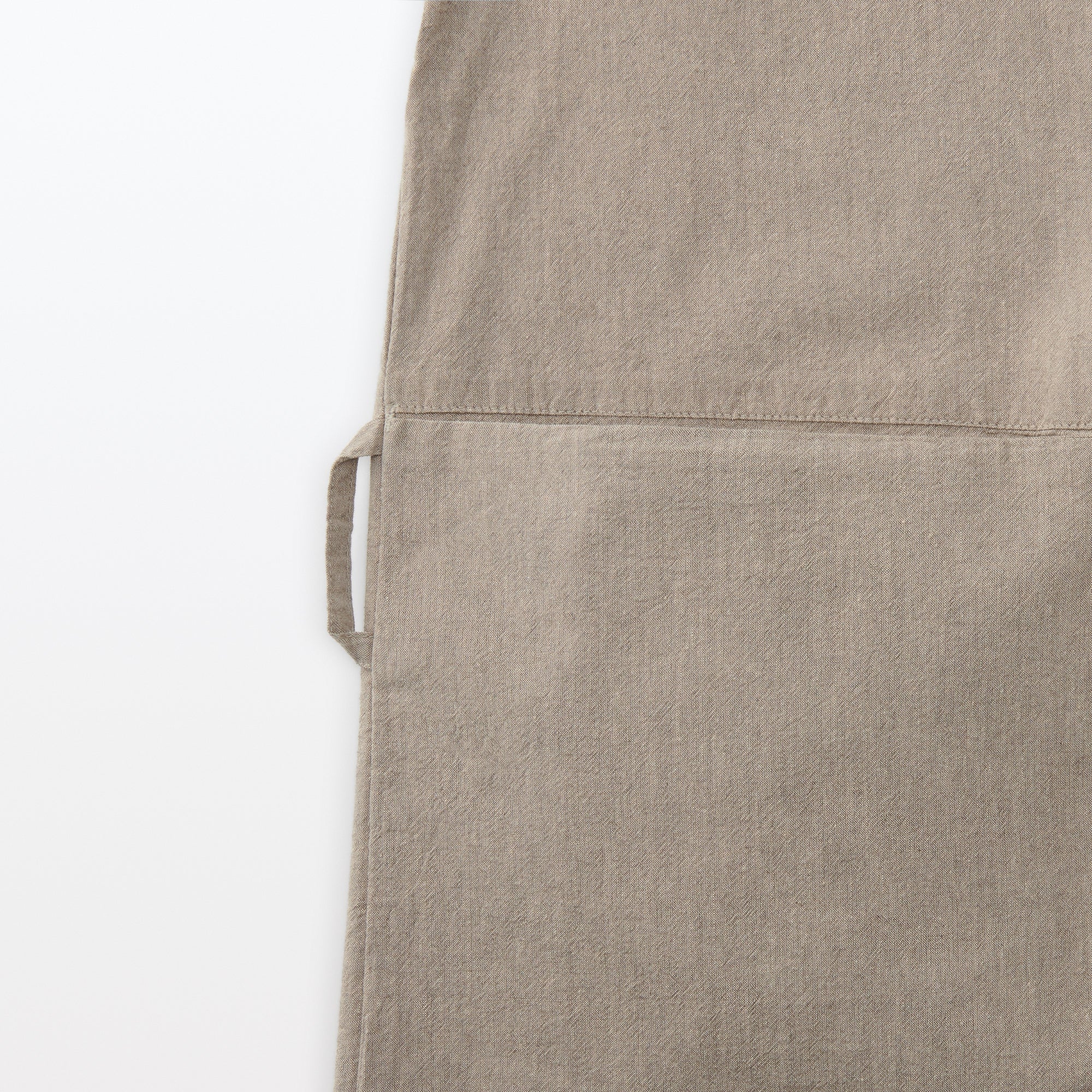Easy Fit Long Sleeve Apron - Dark Beige - Image 5
