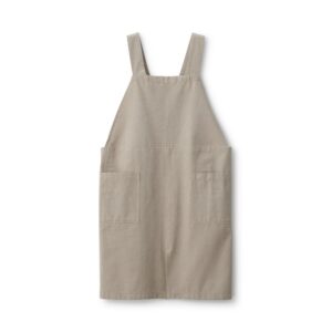 Plain Weave Cotton Shoulder Strap Apron - S-M