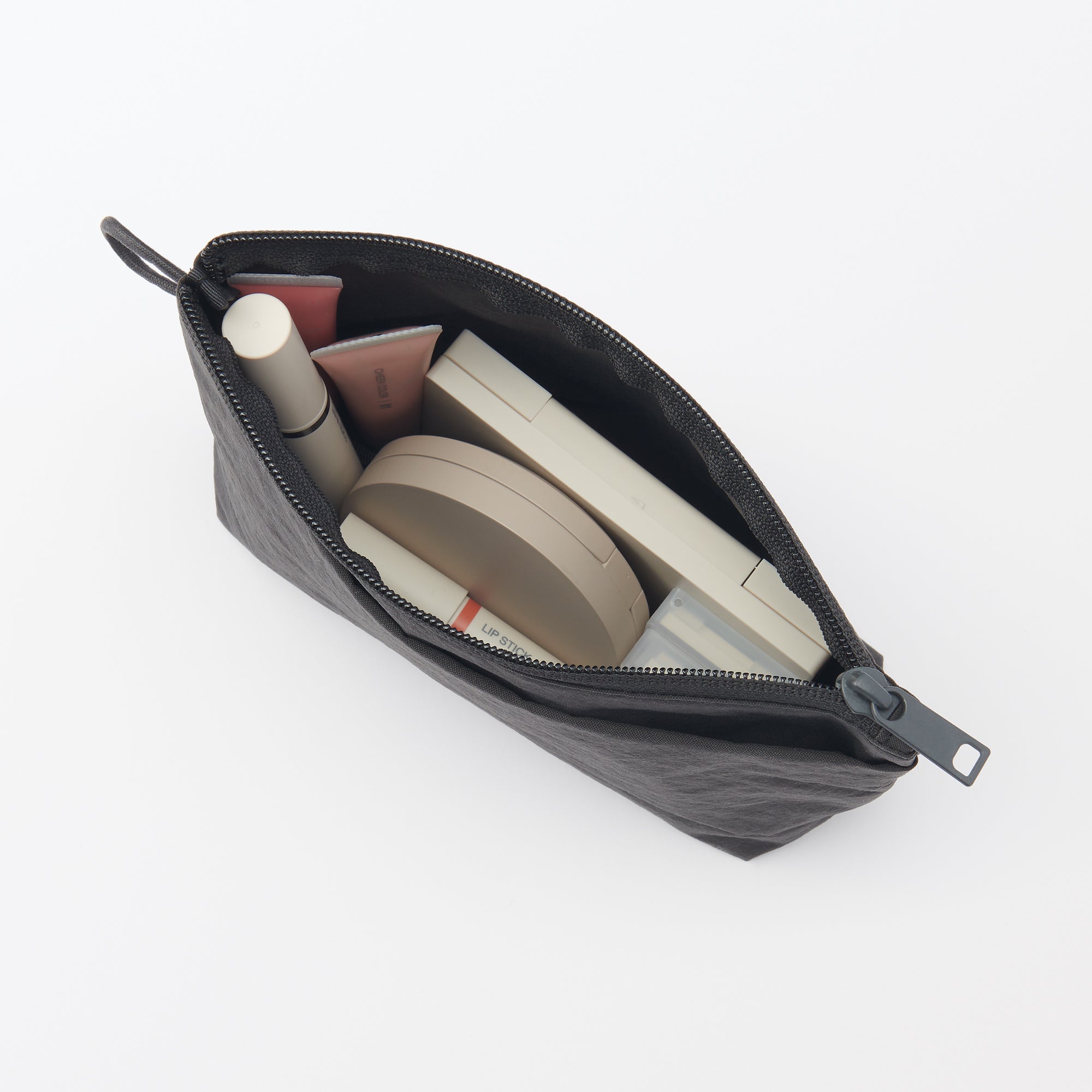 Wrinkled Nylon Gusset Pouch - Medium - Image 2