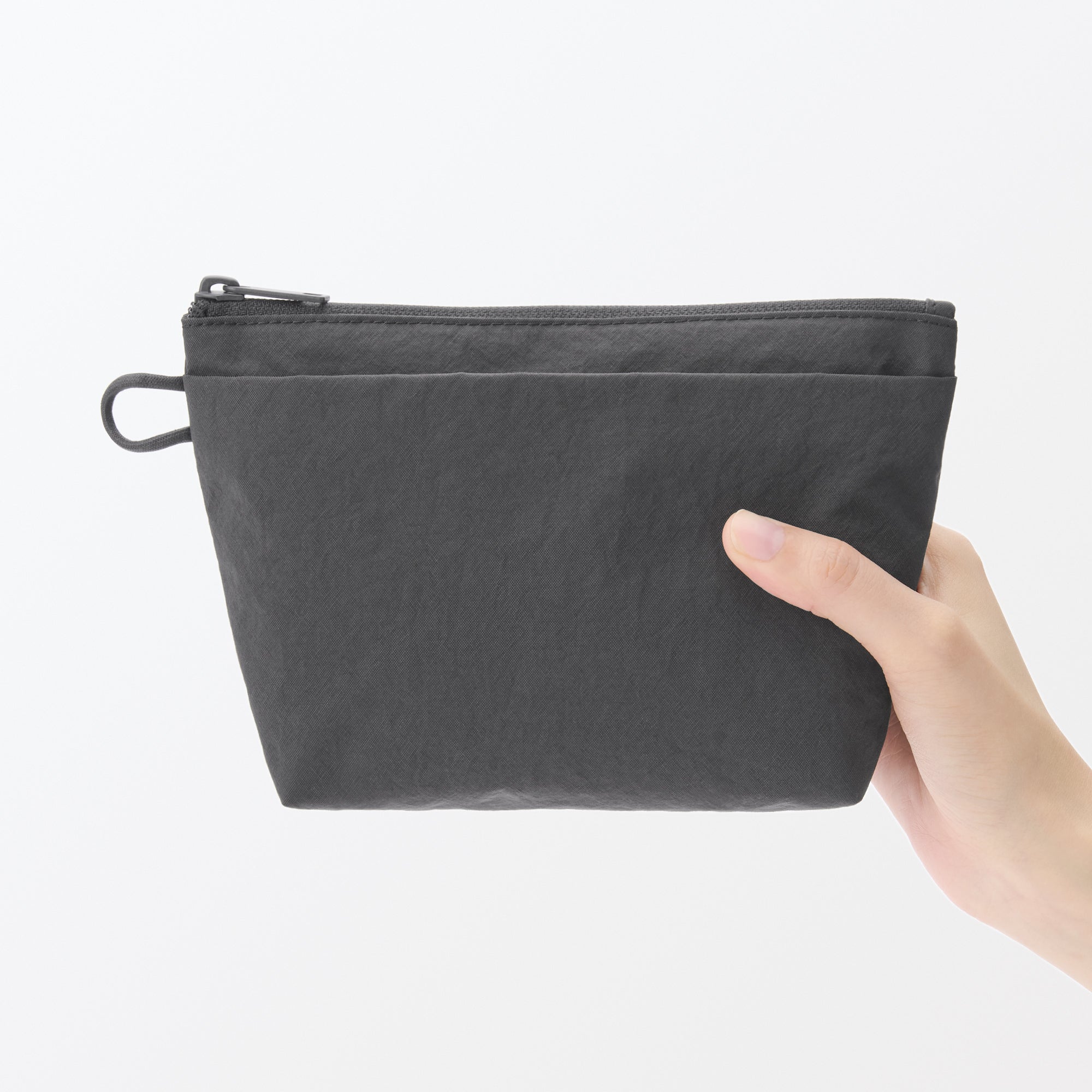 Wrinkled Nylon Gusset Pouch - Medium - Image 6