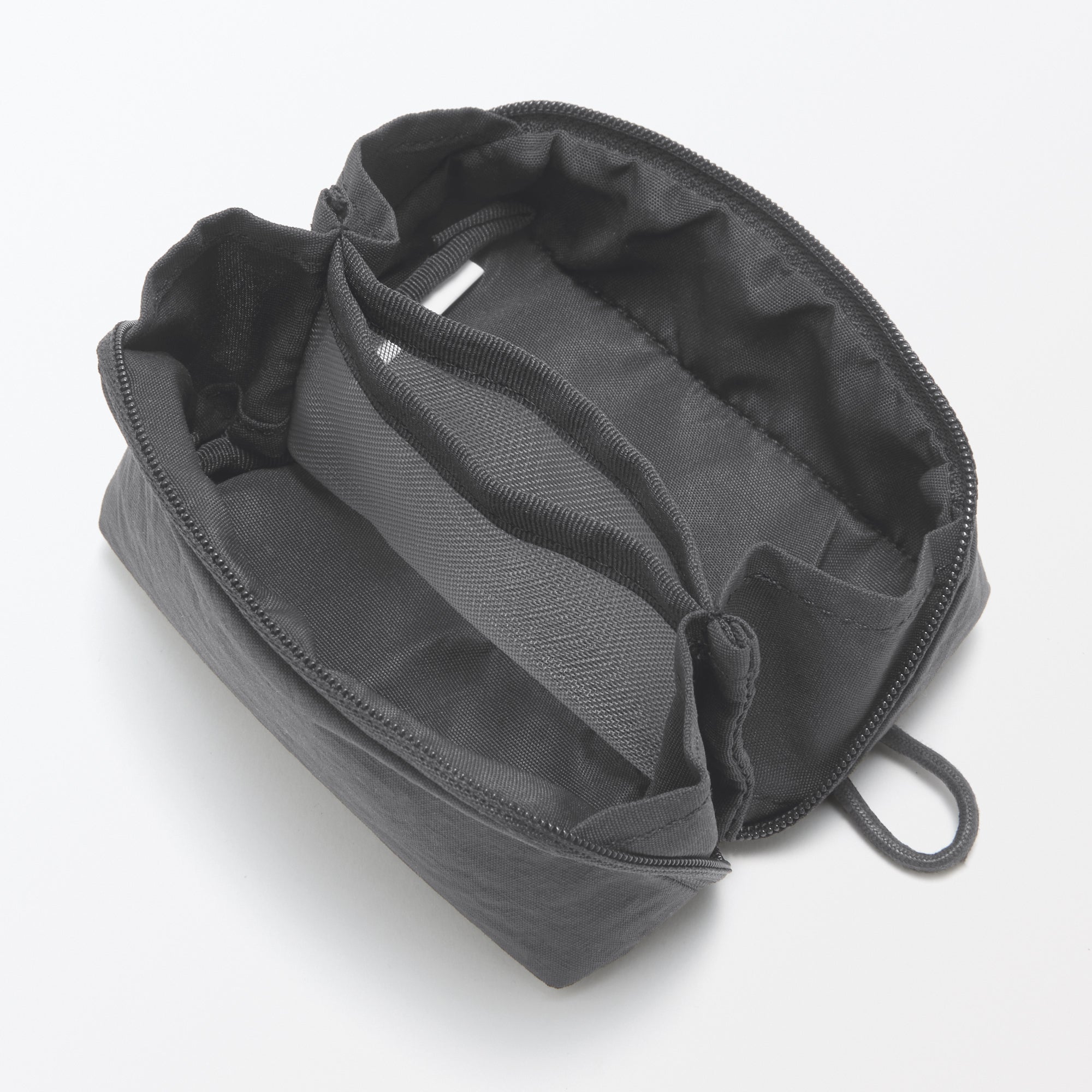 Wrinkled Nylon Wide-Opening Pouch - Small - Image 19