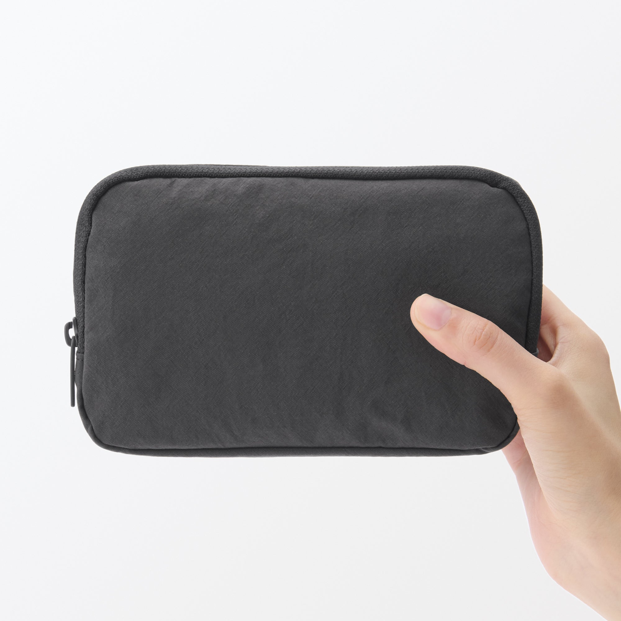 Wrinkled Nylon Wide-Opening Pouch - Large - Image 20