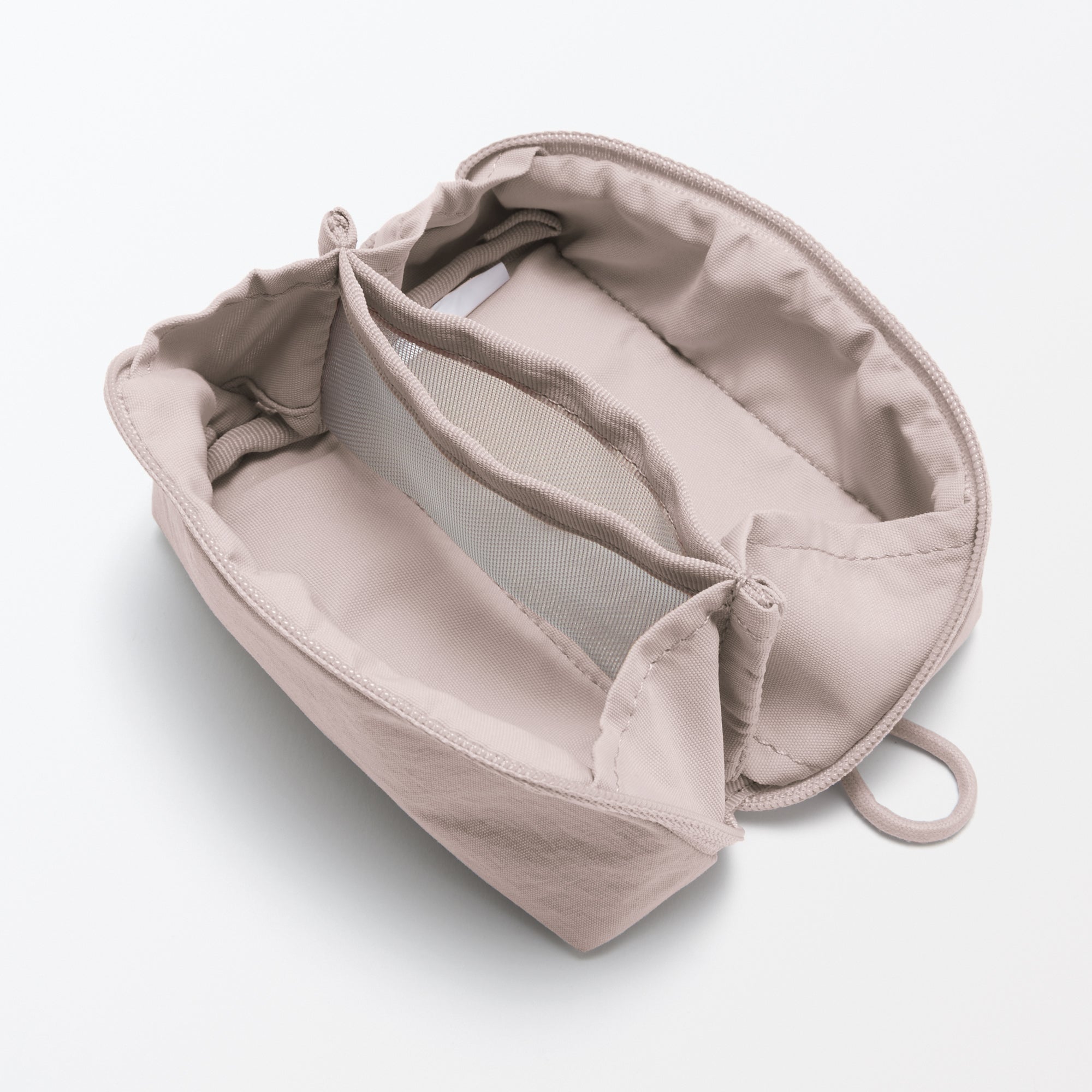 Wrinkled Nylon Wide-Opening Pouch - Small - Image 12