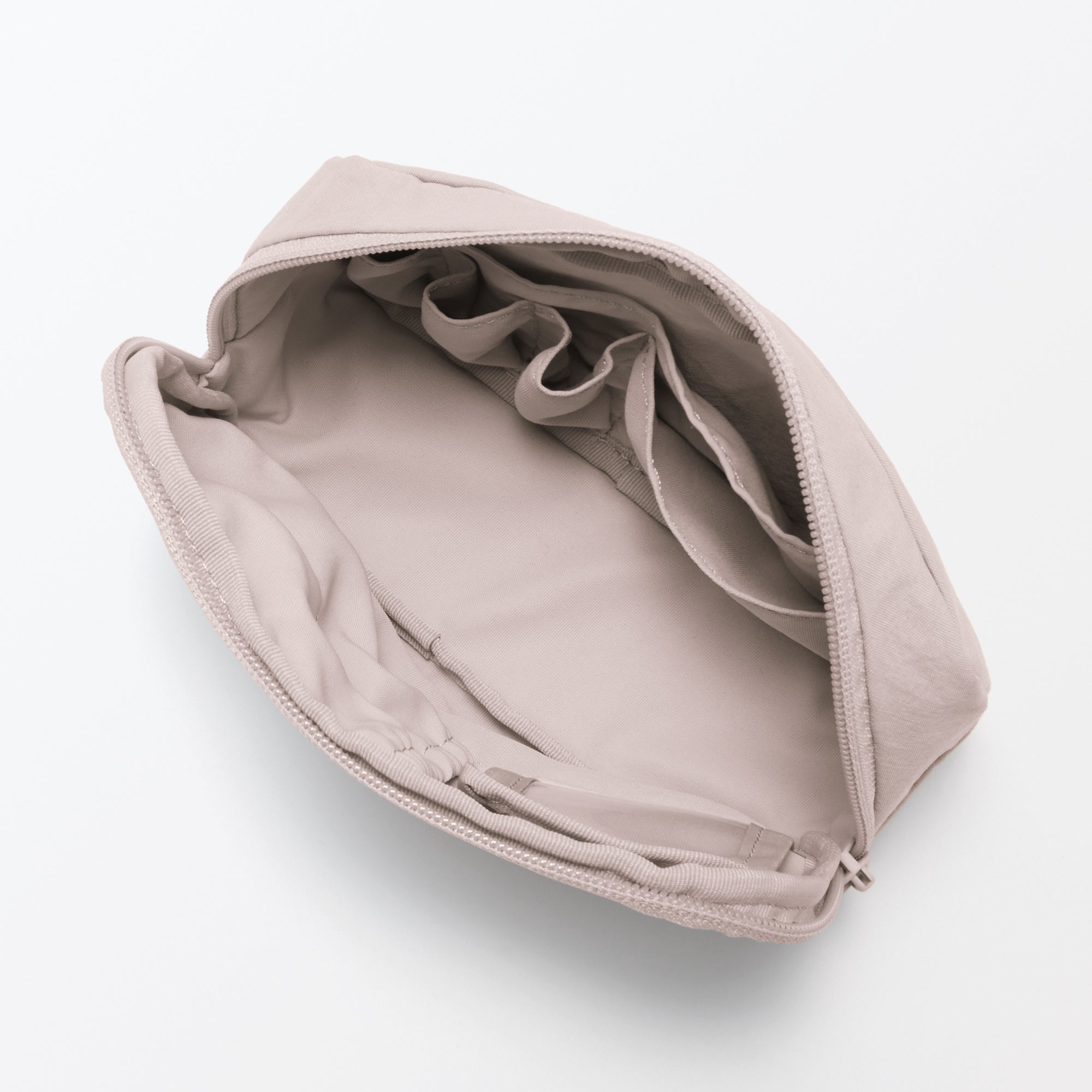 Wrinkled Nylon Wide-Opening Pouch - Large - Image 5