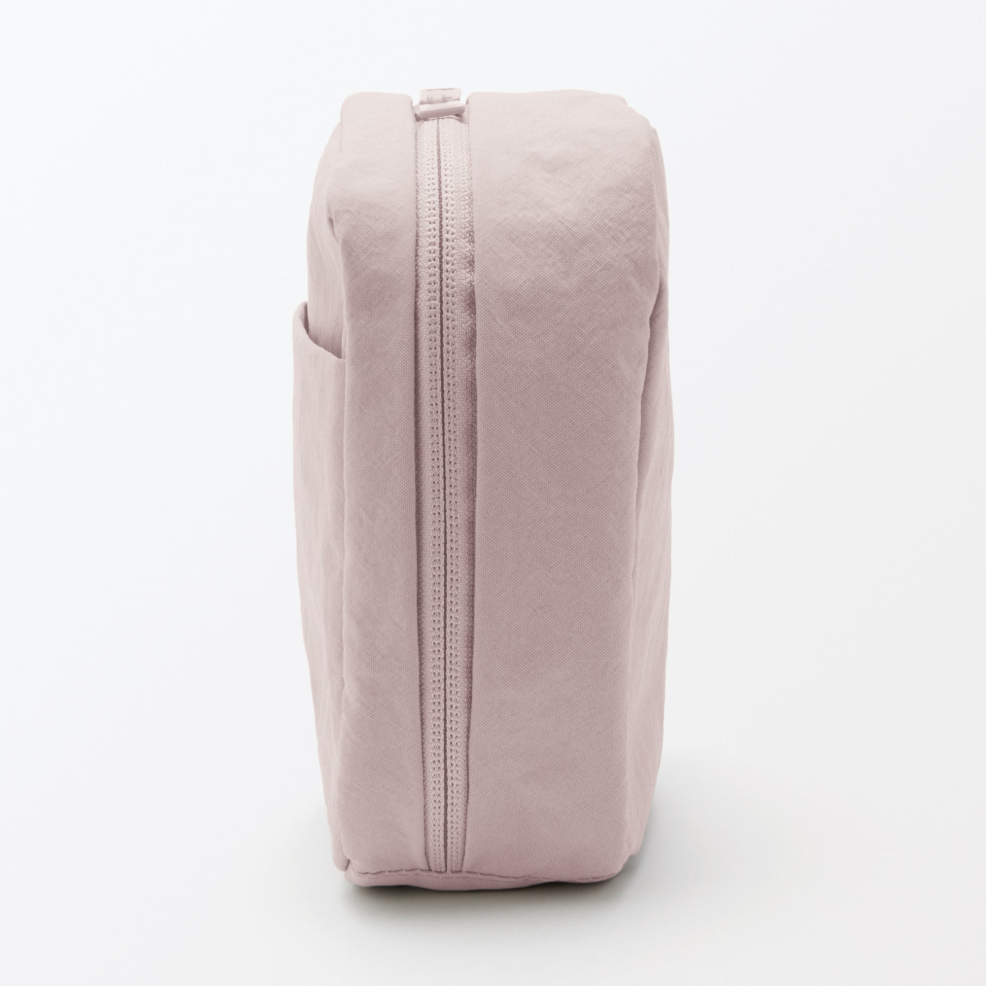 Wrinkled Nylon Wide-Opening Pouch - Square - Image 11
