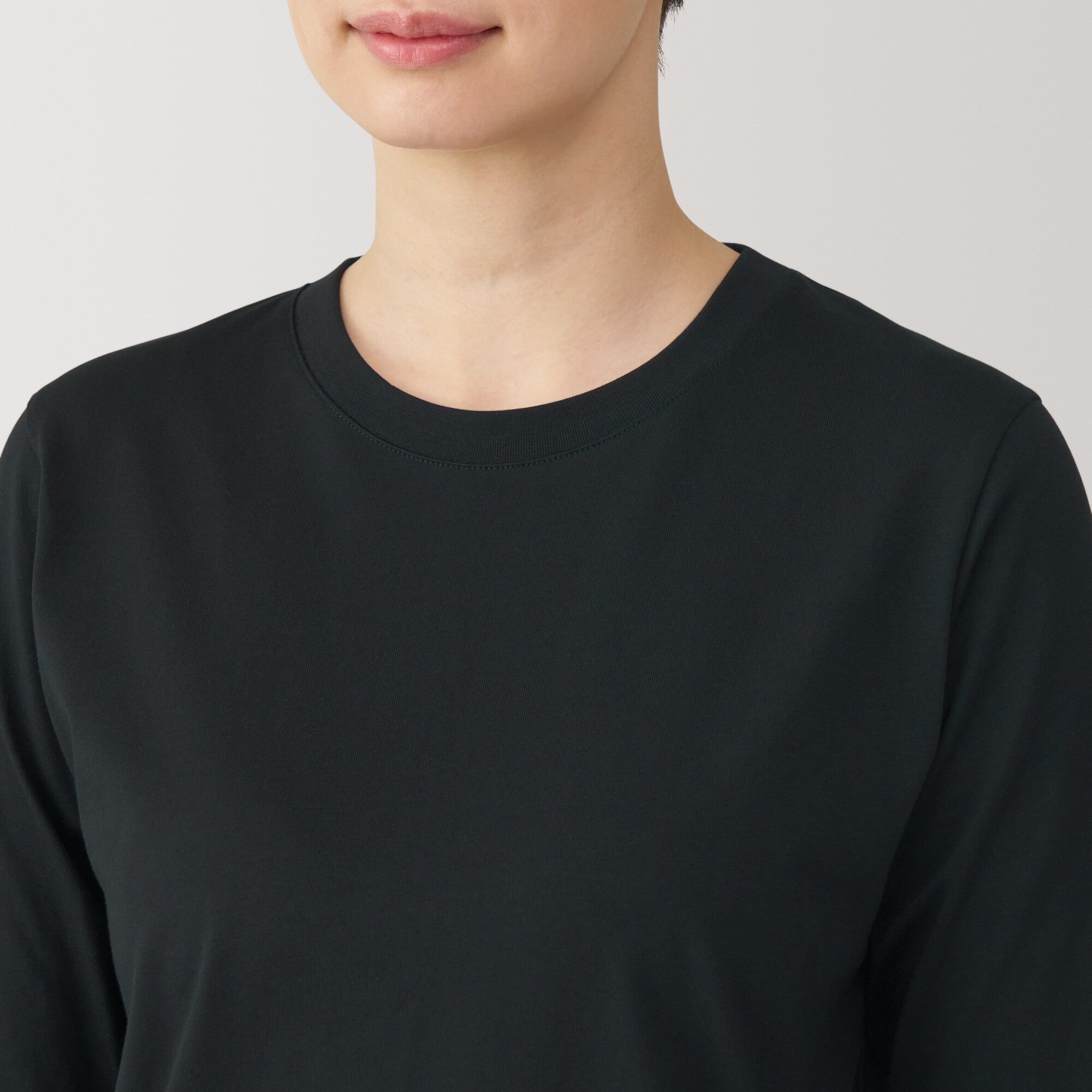 Women's Jersey Crew Neck Long Sleeve T-Shirt - Image 29