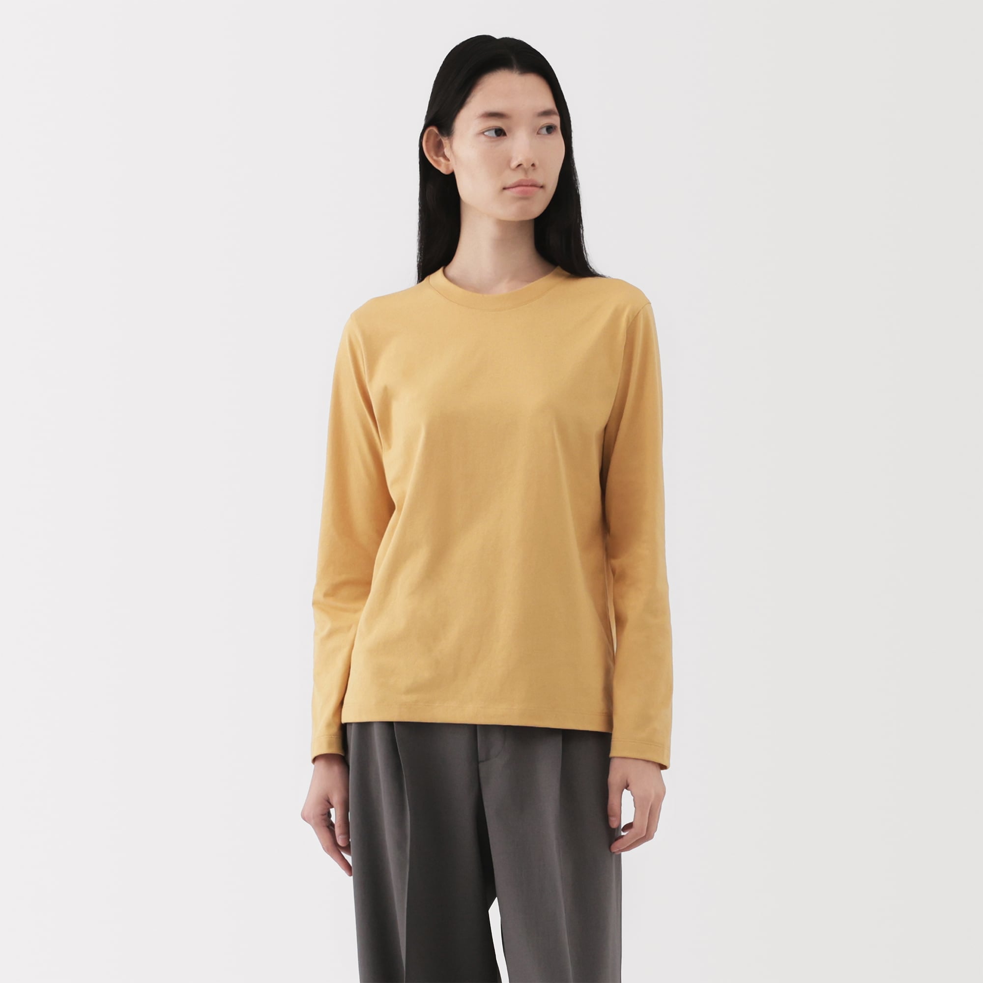 Women's Jersey Crew Neck Long Sleeve T-Shirt - Image 3