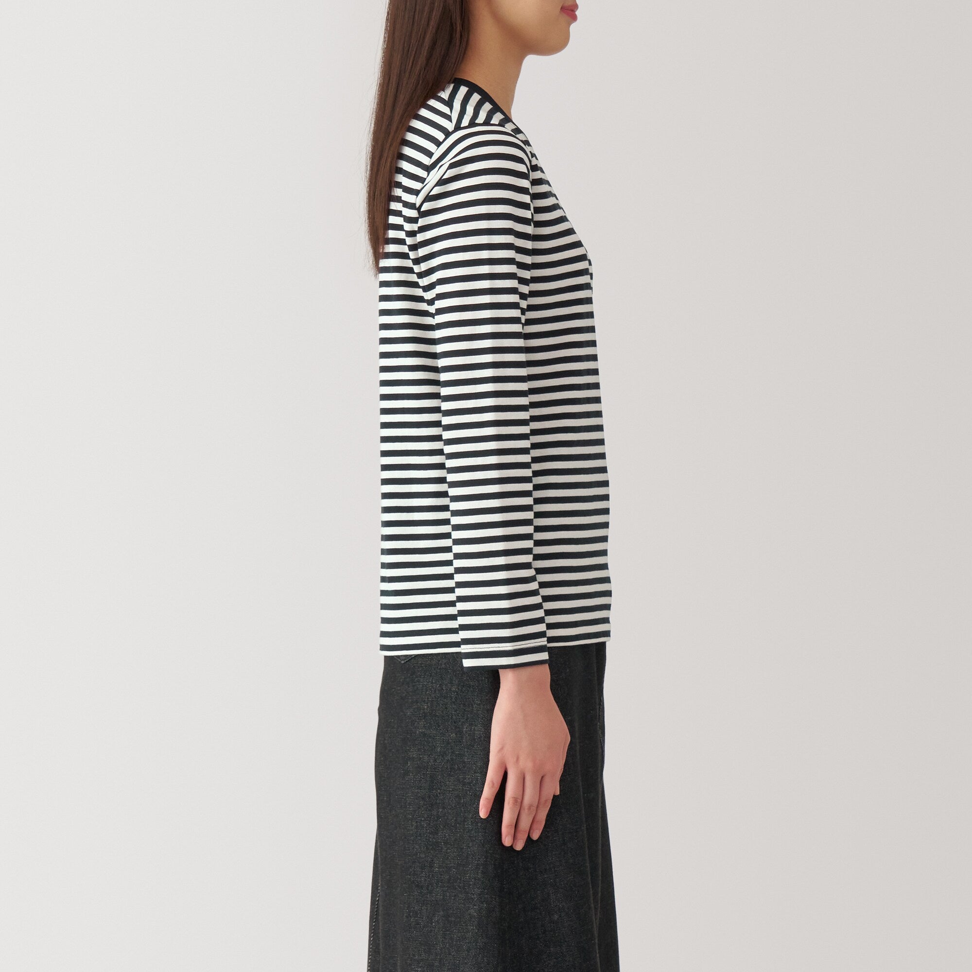 Women's Jersey Crew Neck Long Sleeve T-Shirt - Image 50