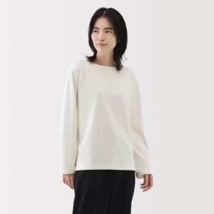 Women's Heavy Weight Boat Neck Long Sleeve T-Shirt