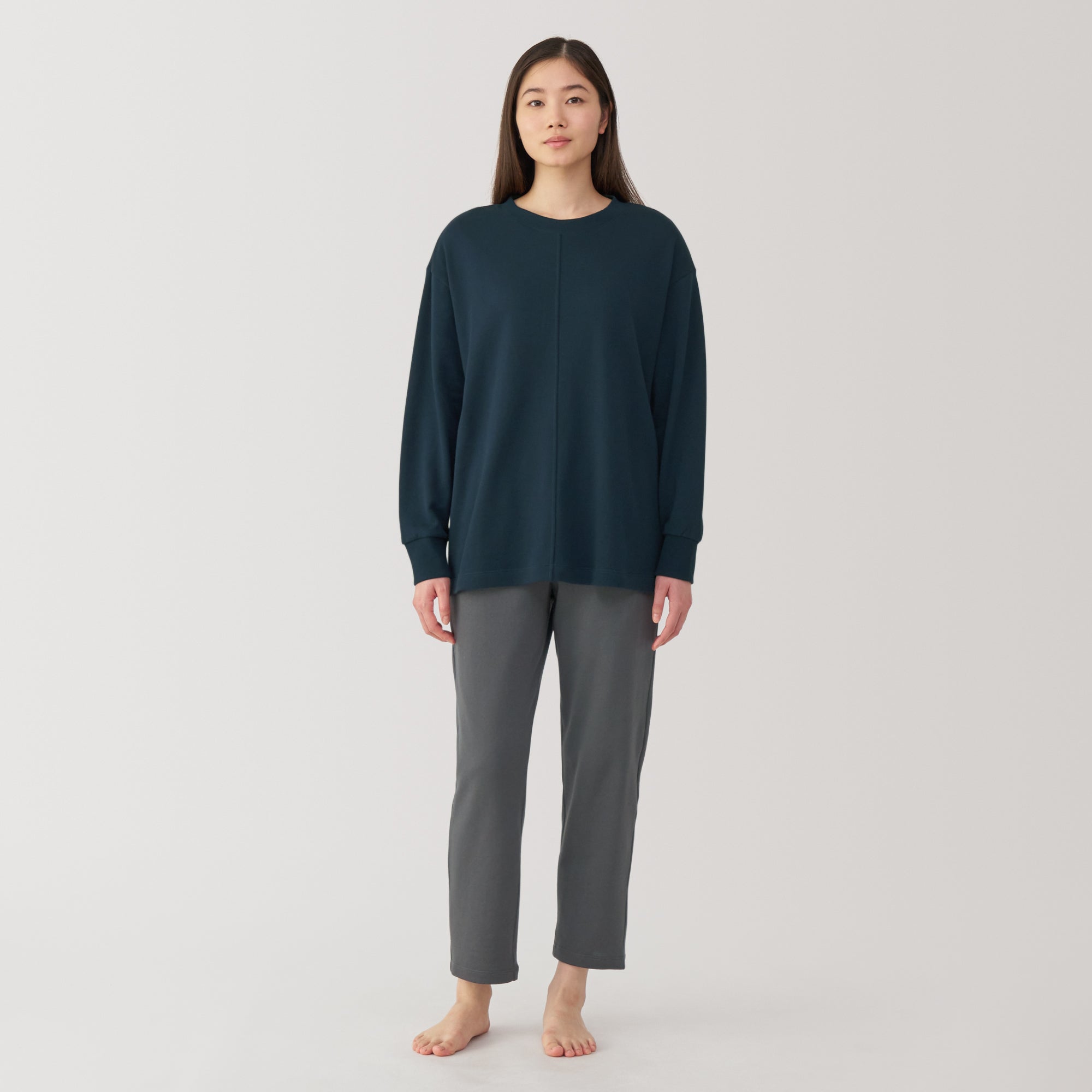 Women's Loose-Twist Sweatshirt Loungewear Set - Image 3