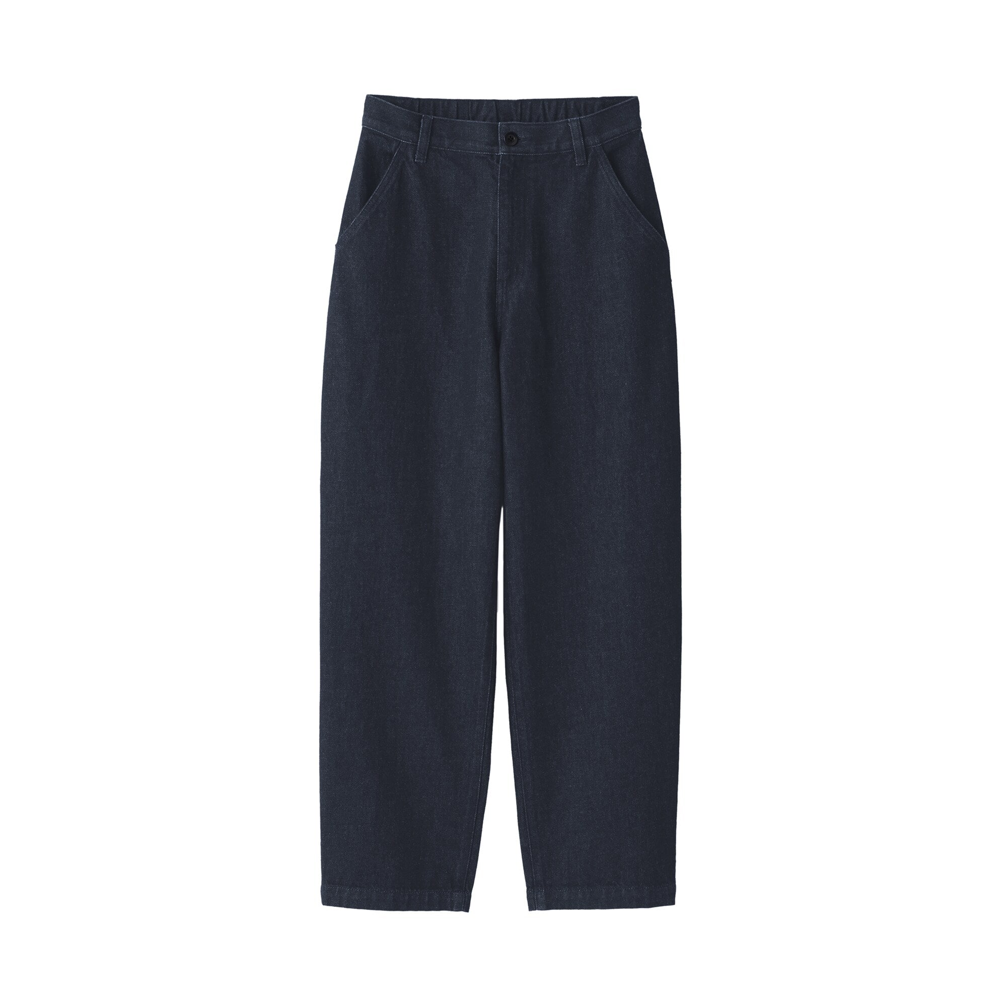 Women's Kapok Blend Denim Wide Tapered Pants - Image 2