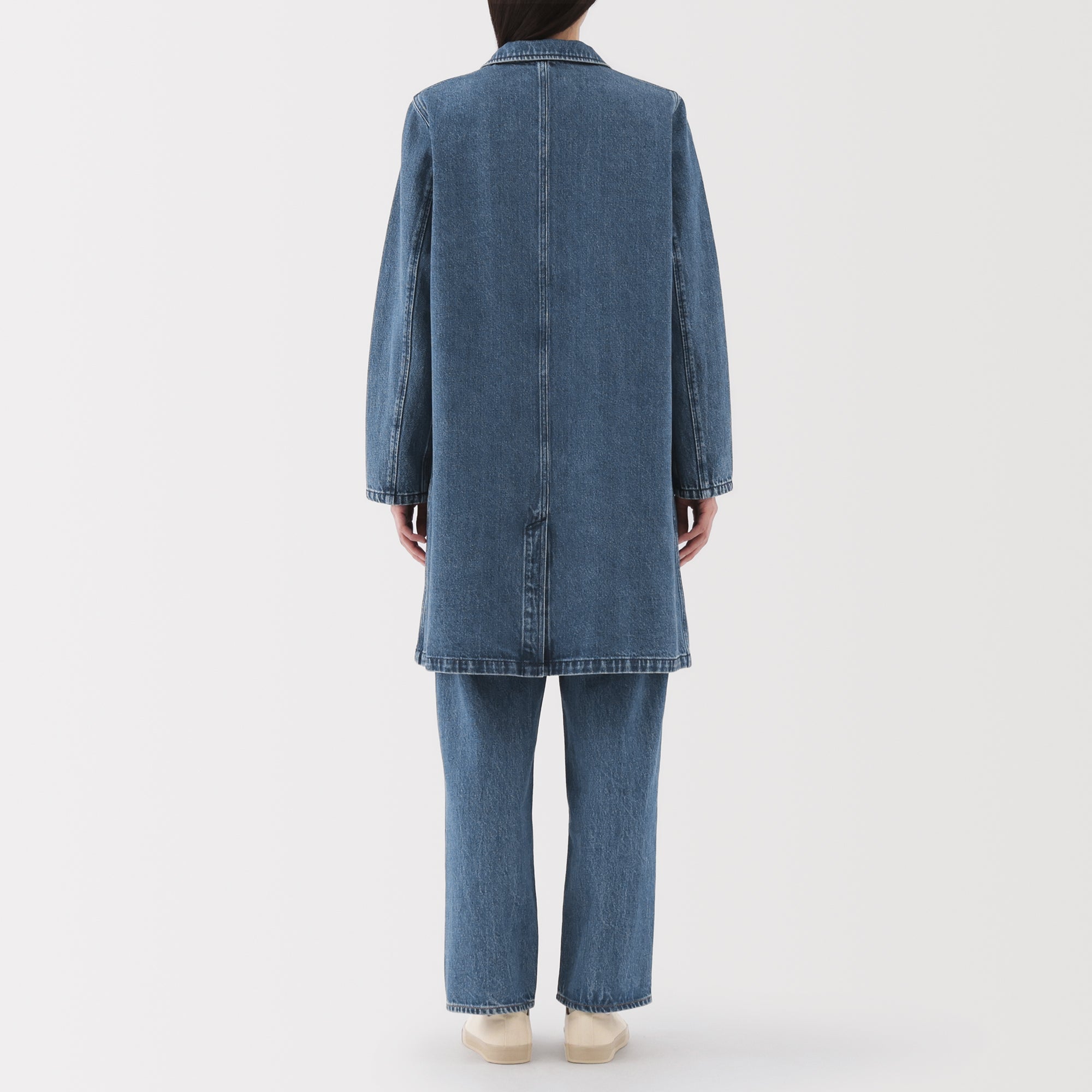 Kapok Blend Denim Coat - Image 6
