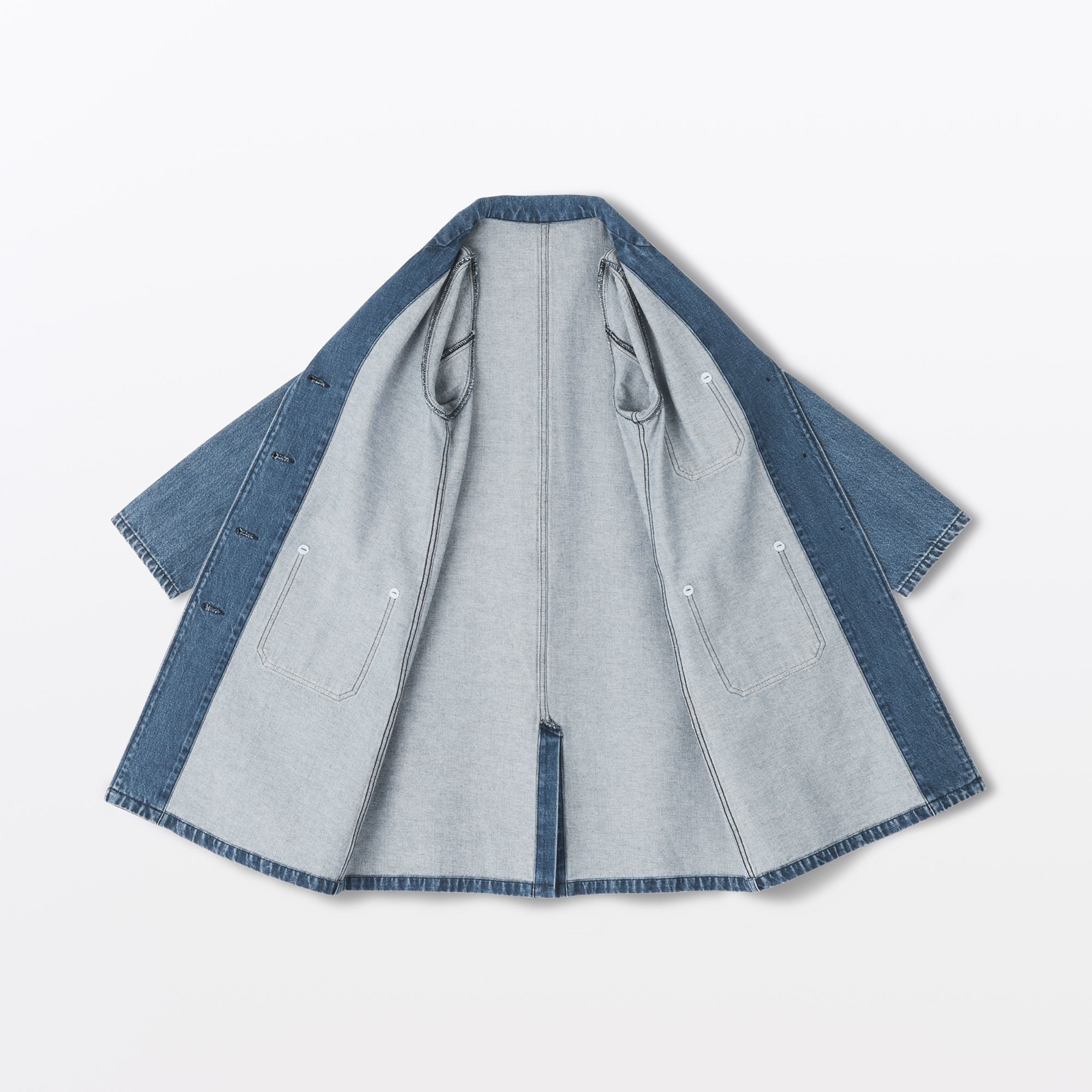 Kapok Blend Denim Coat - Image 9