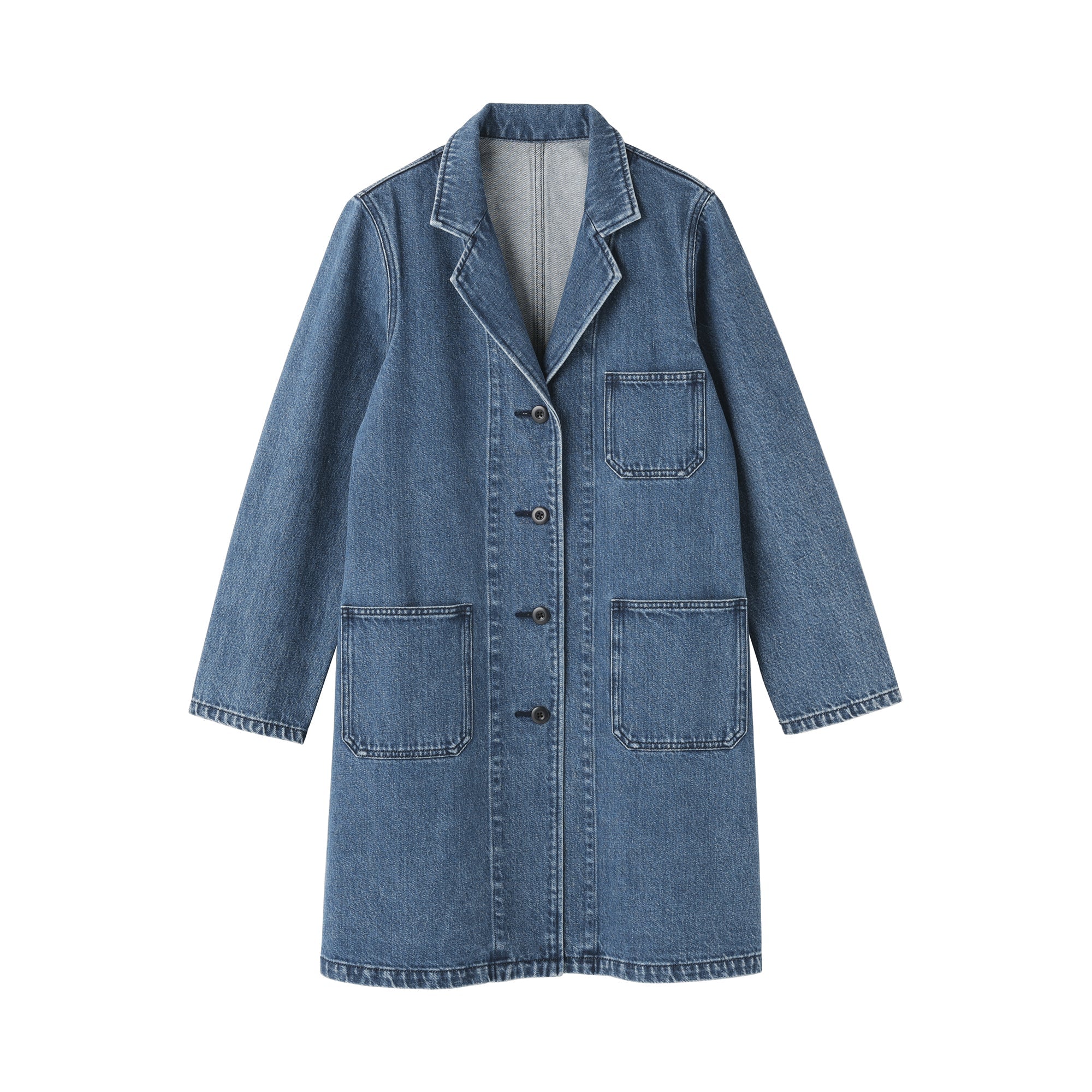 Kapok Blend Denim Coat - Image 2