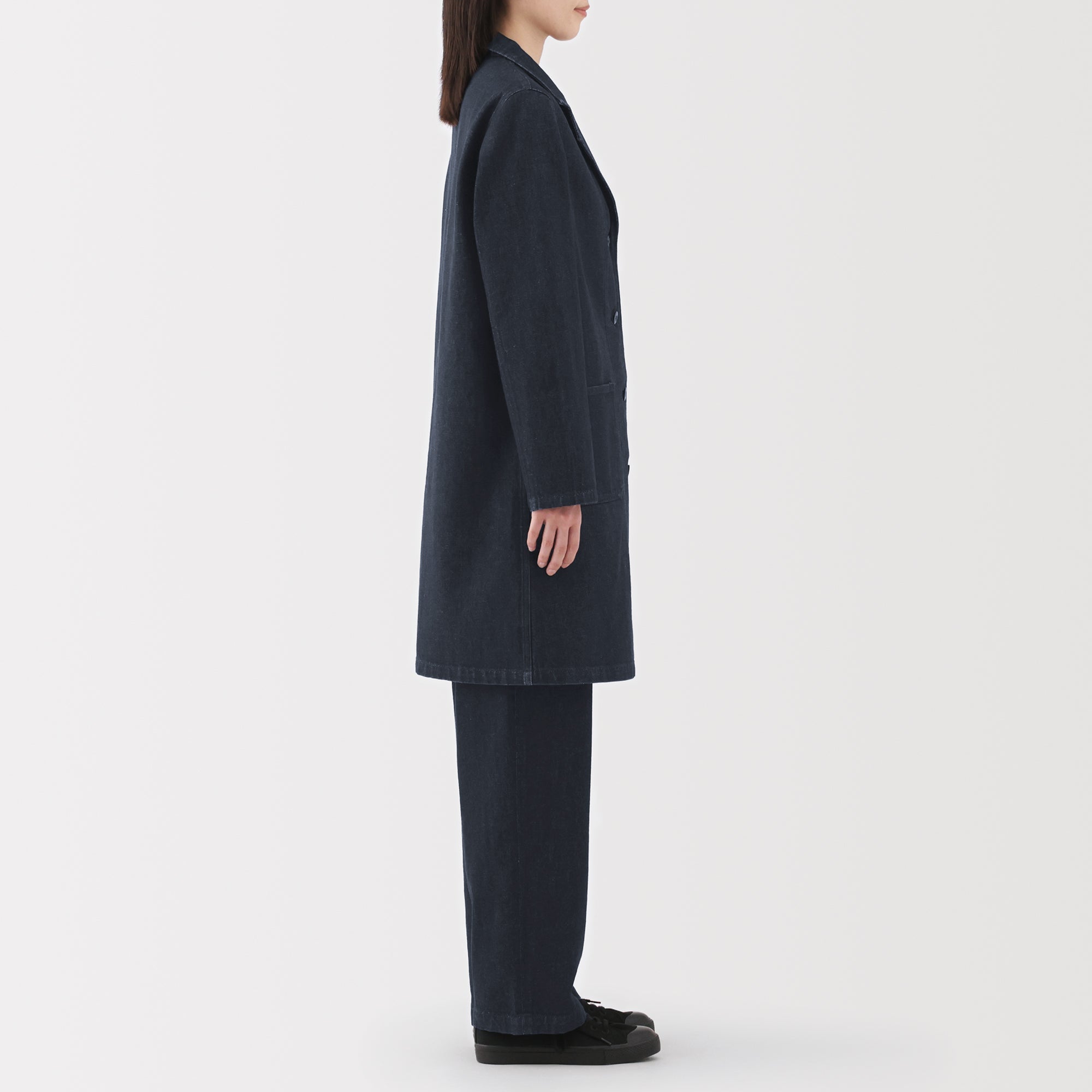 Kapok Blend Denim Coat - Image 14