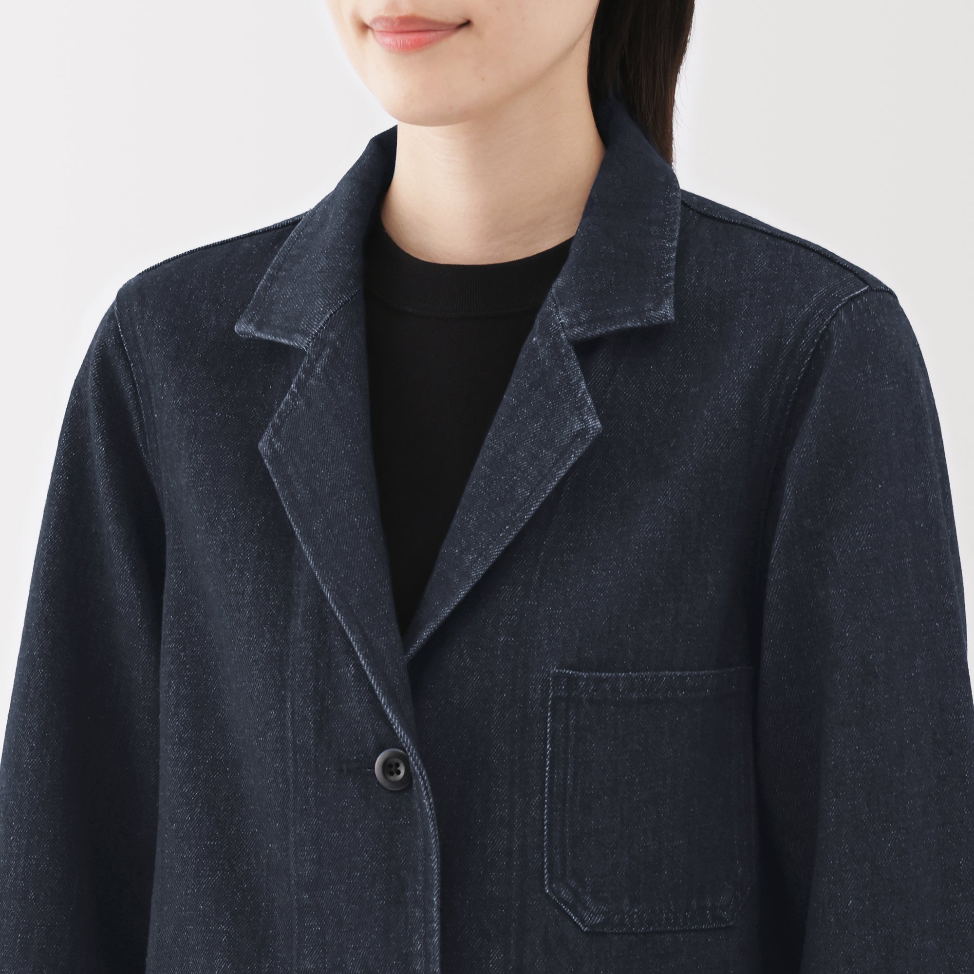 Kapok Blend Denim Coat - Image 16