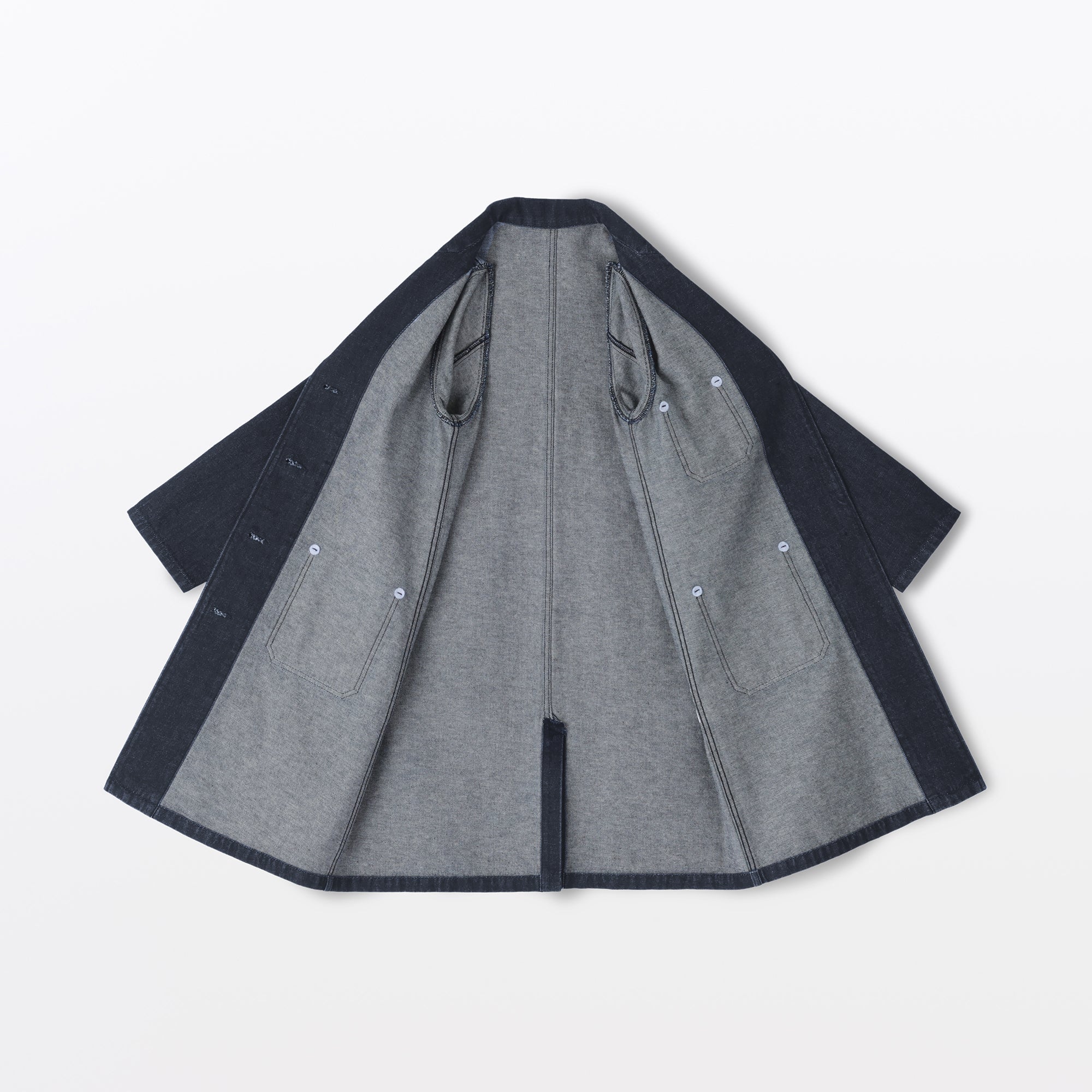 Kapok Blend Denim Coat - Image 18