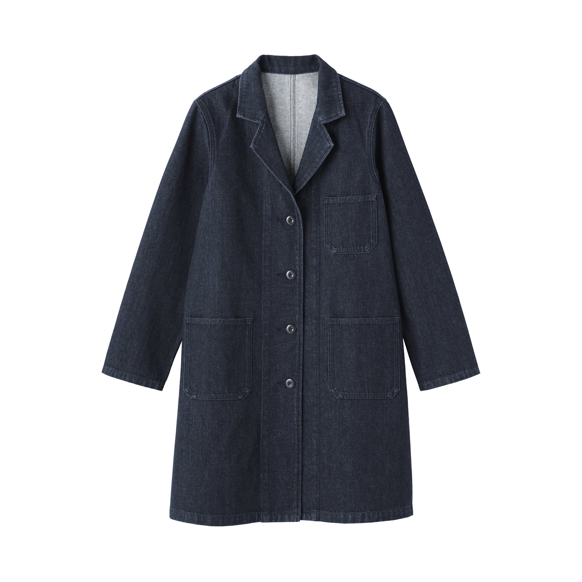 Kapok Blend Denim Coat - Image 11