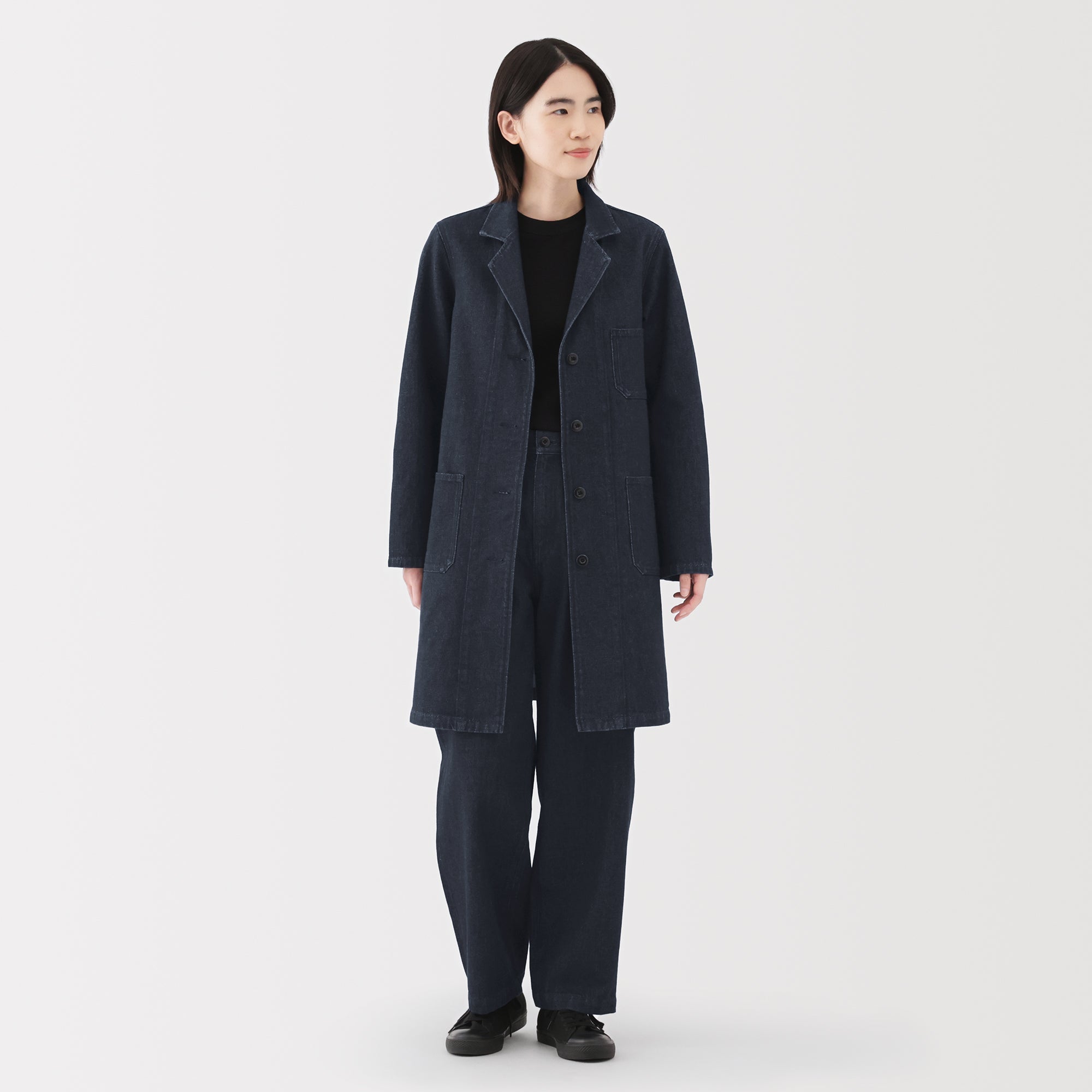 Kapok Blend Denim Coat - Image 12