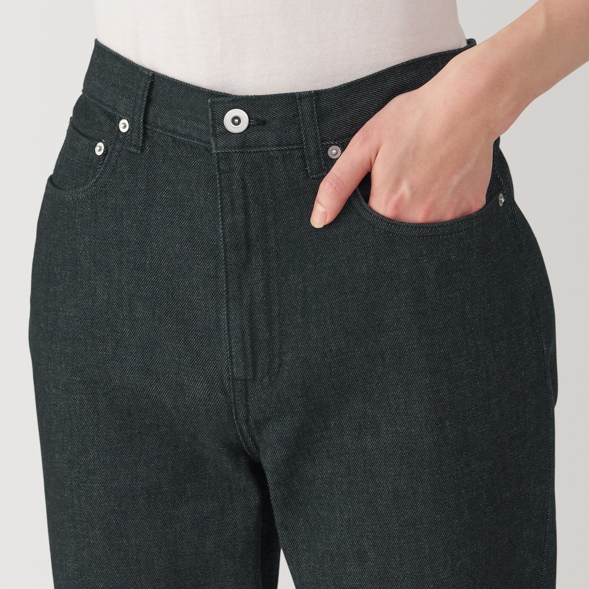 Men's Kapok Blend Straight Denim Trousers - Image 8