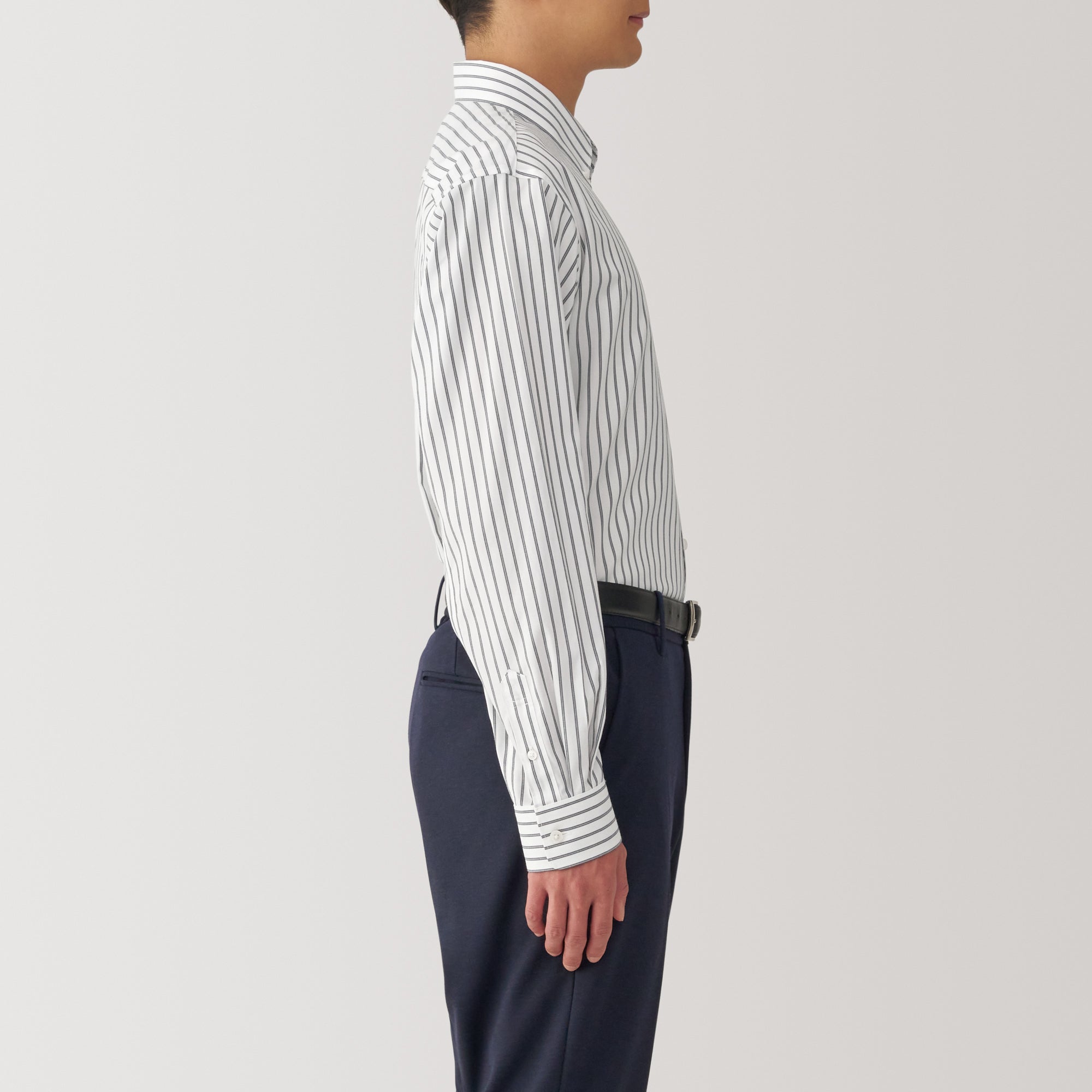 Men's Non-Iron Button Down Striped Shirt - Image 5