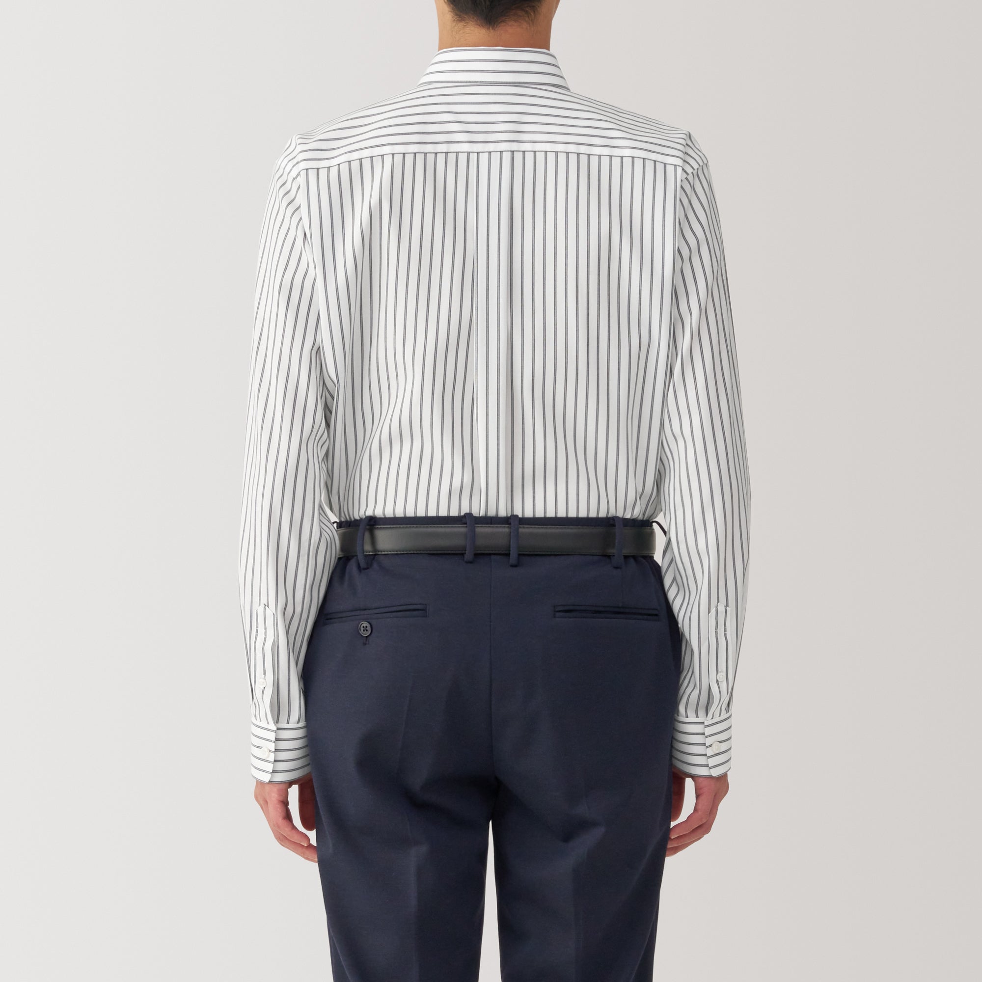 Men's Non-Iron Button Down Striped Shirt - Image 6