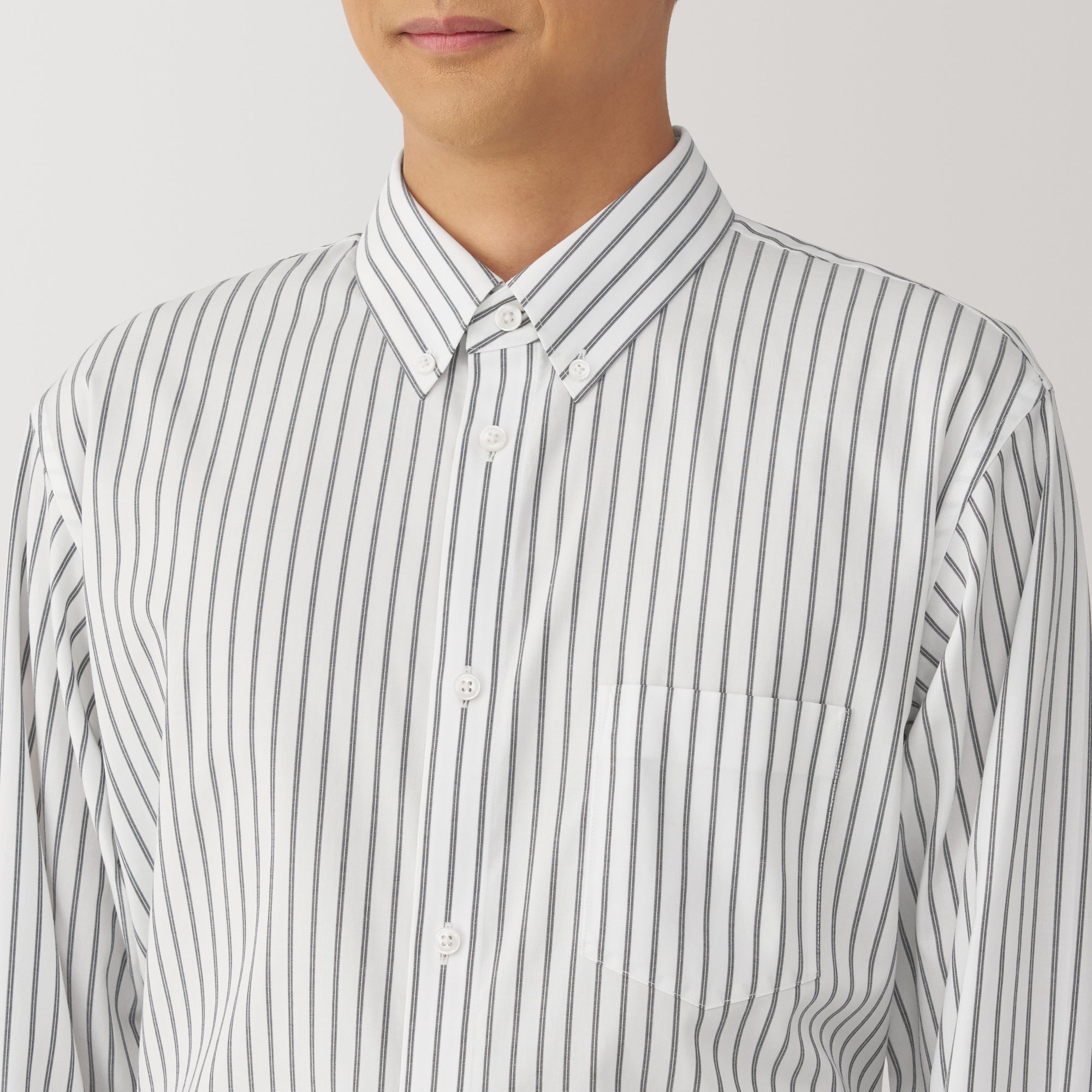 Men's Non-Iron Button Down Striped Shirt - Image 7