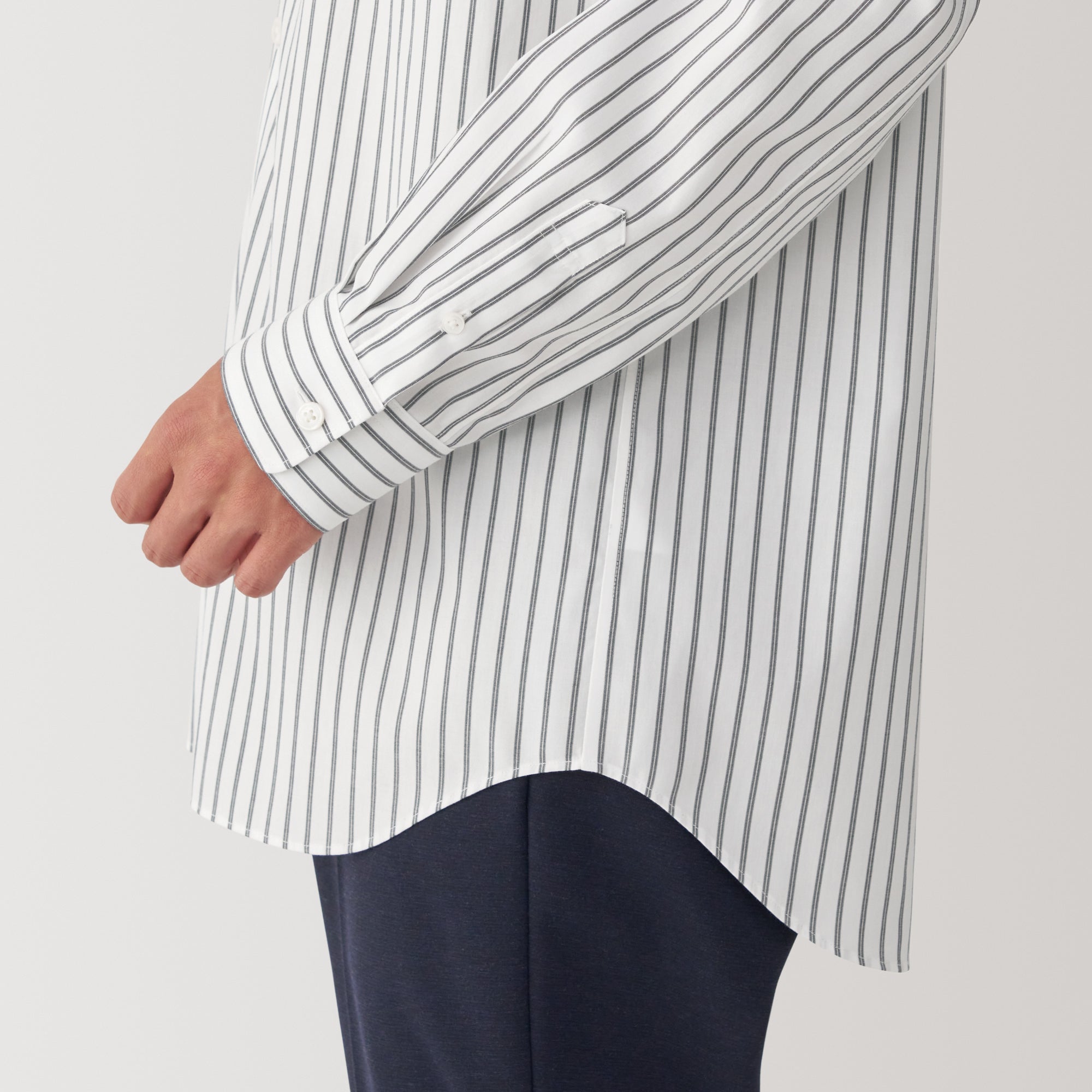 Men's Non-Iron Button Down Striped Shirt - Image 8