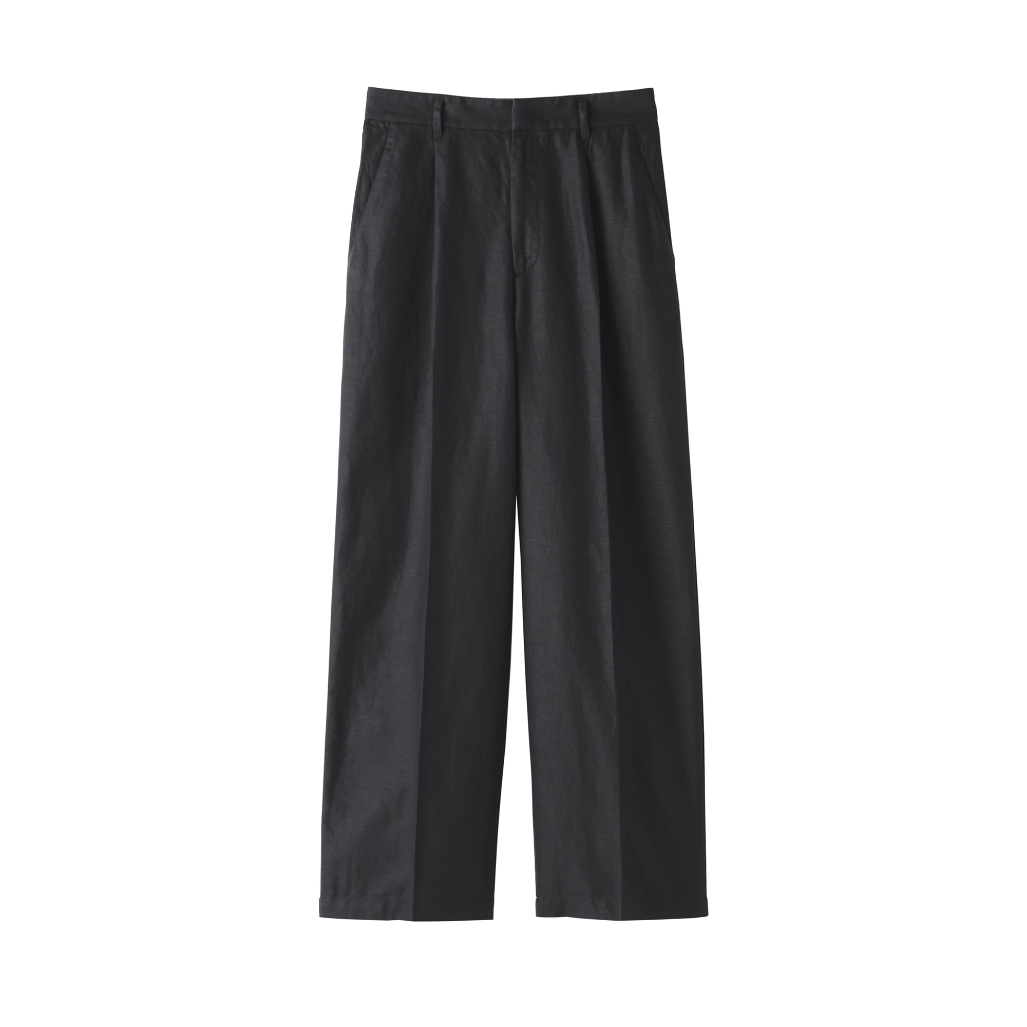 Women's Hemp Blend Twill Darted Wide Pants - Image 2