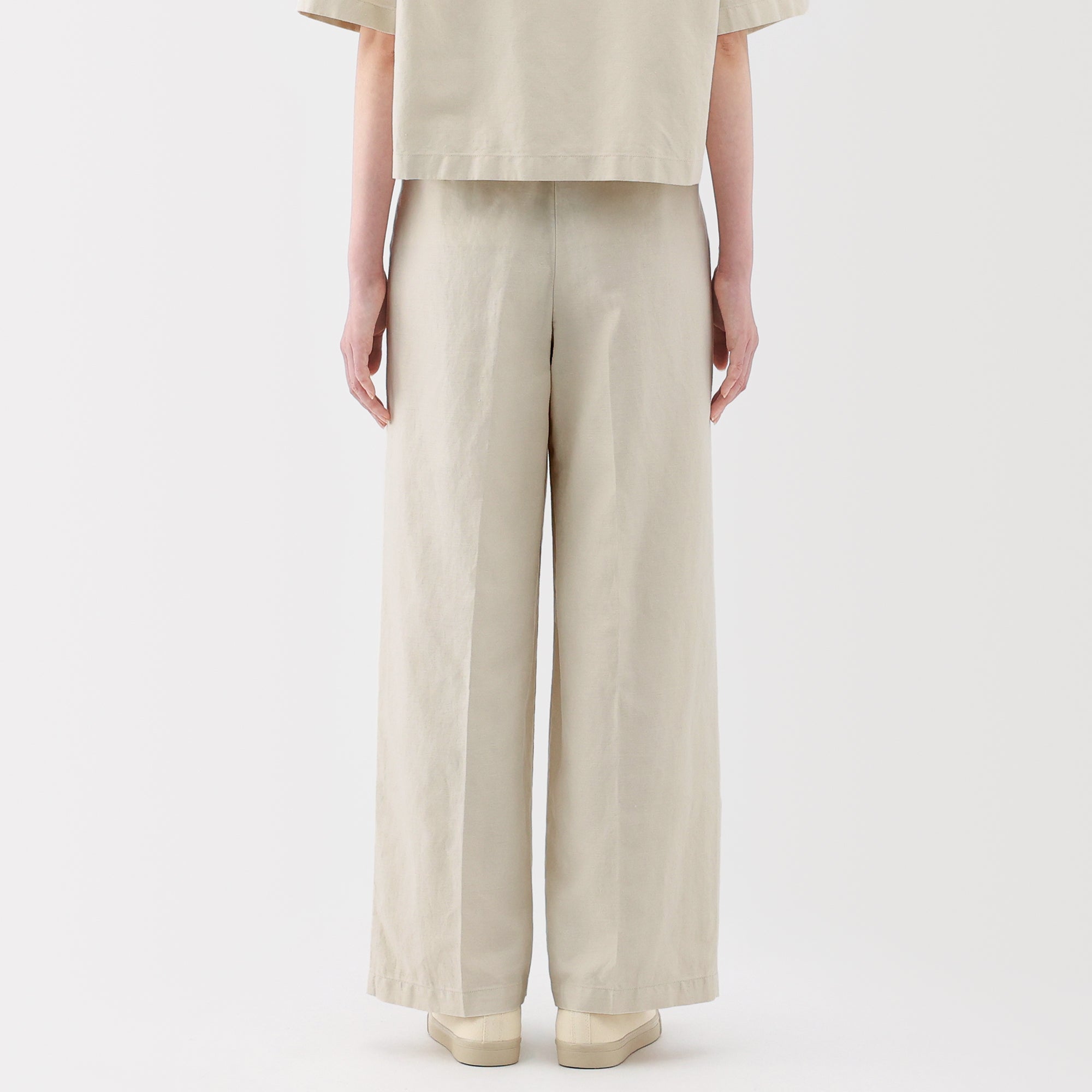 Women's Hemp Blend Twill Darted Wide Pants - Image 15