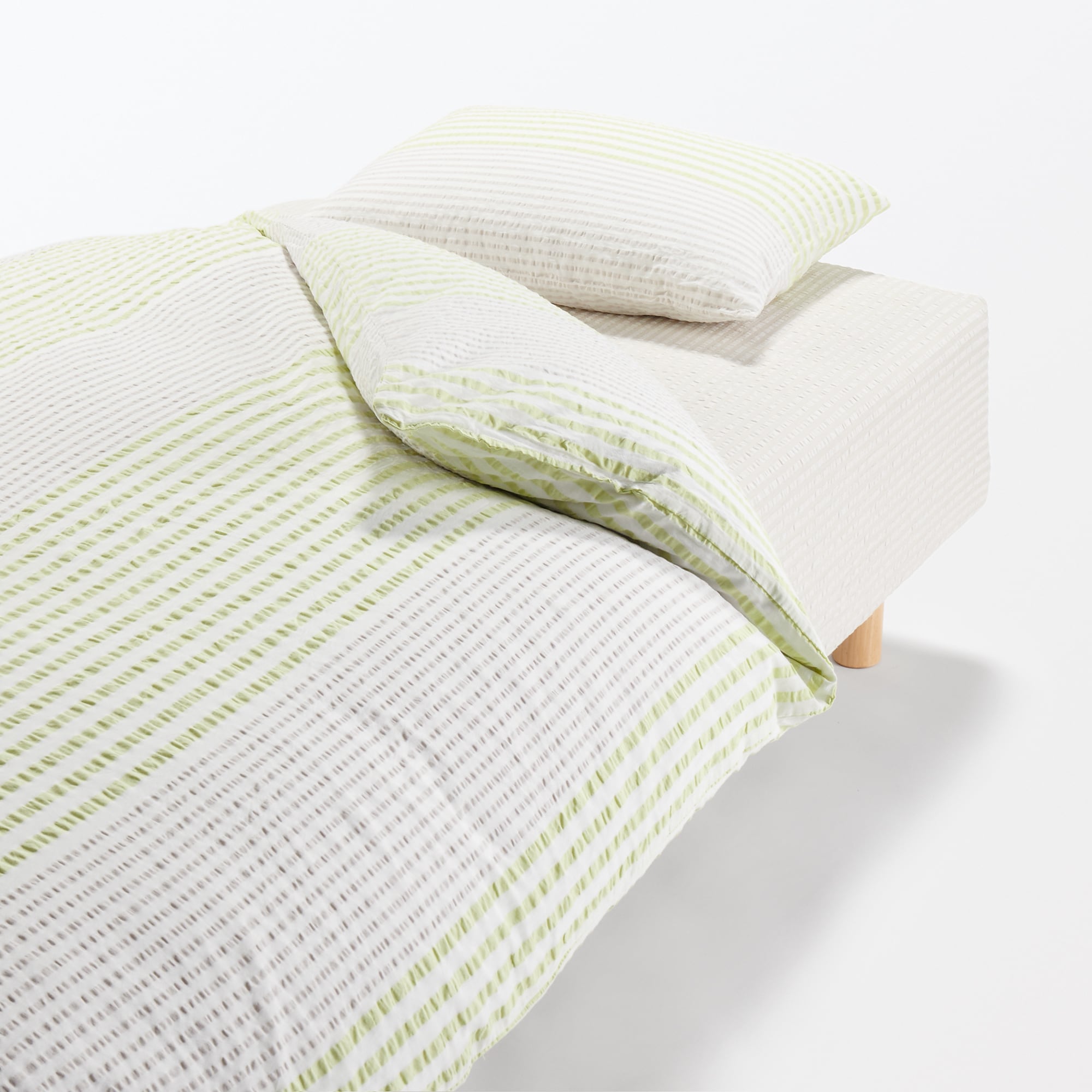 Seersucker Striped Duvet Cover - Image 2