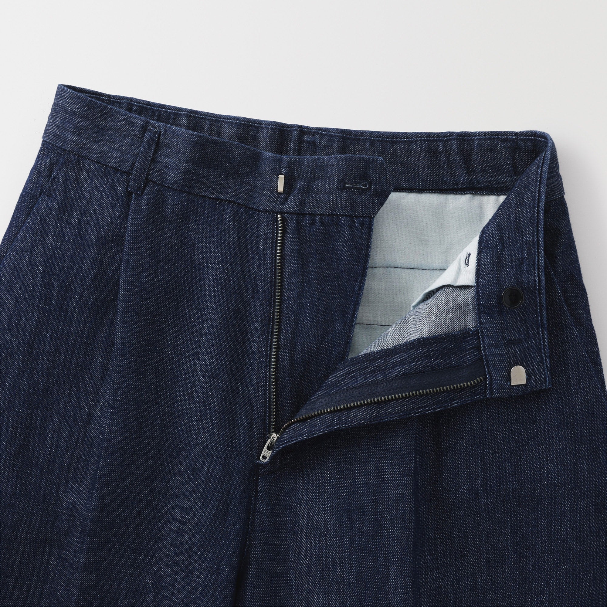 Women's Hemp Blend Denim Darted Wide Pants - Image 7