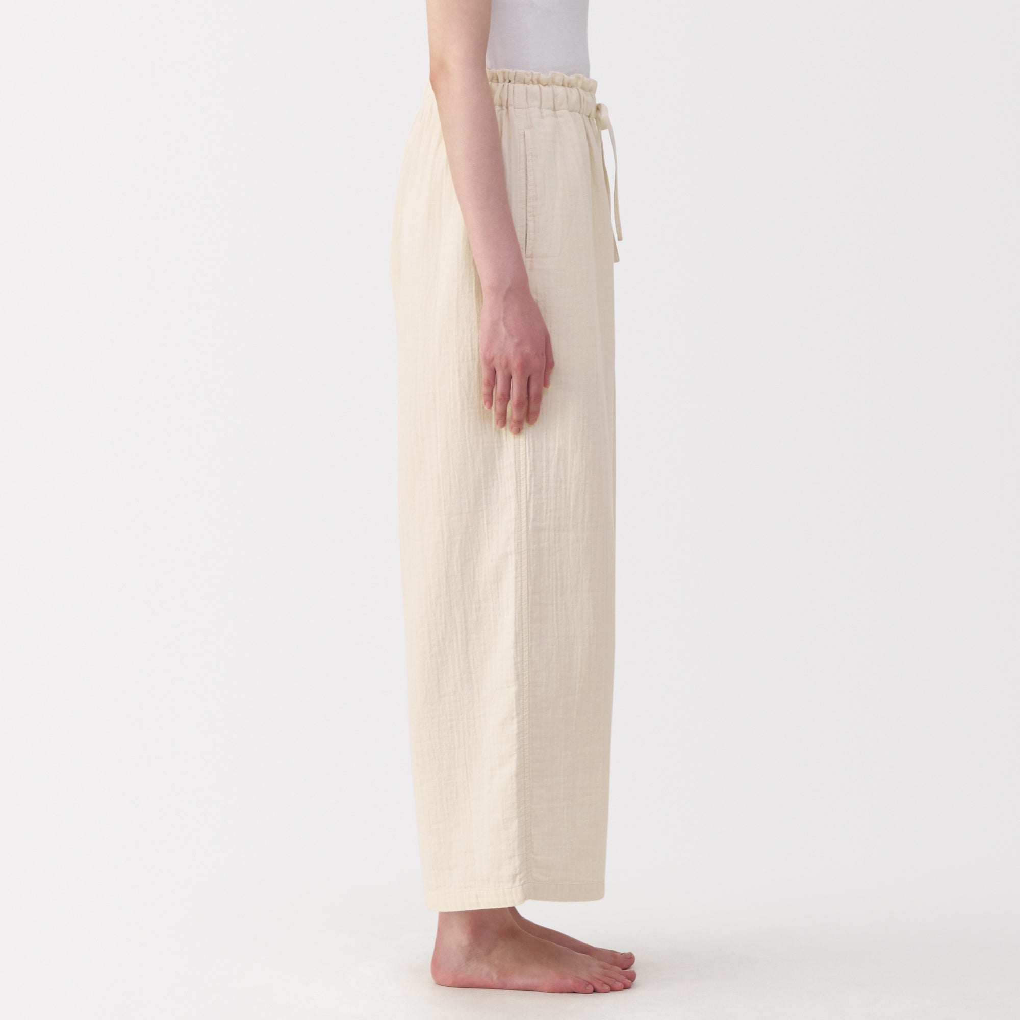 Crepe Gauze Long Pants - Image 21
