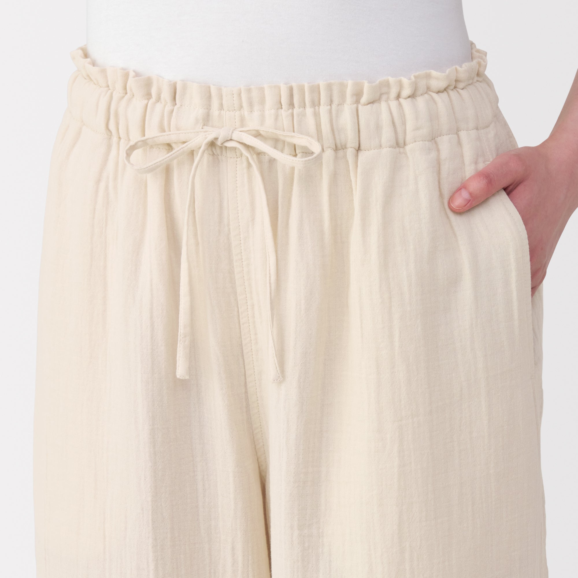Crepe Gauze Long Pants - Image 23