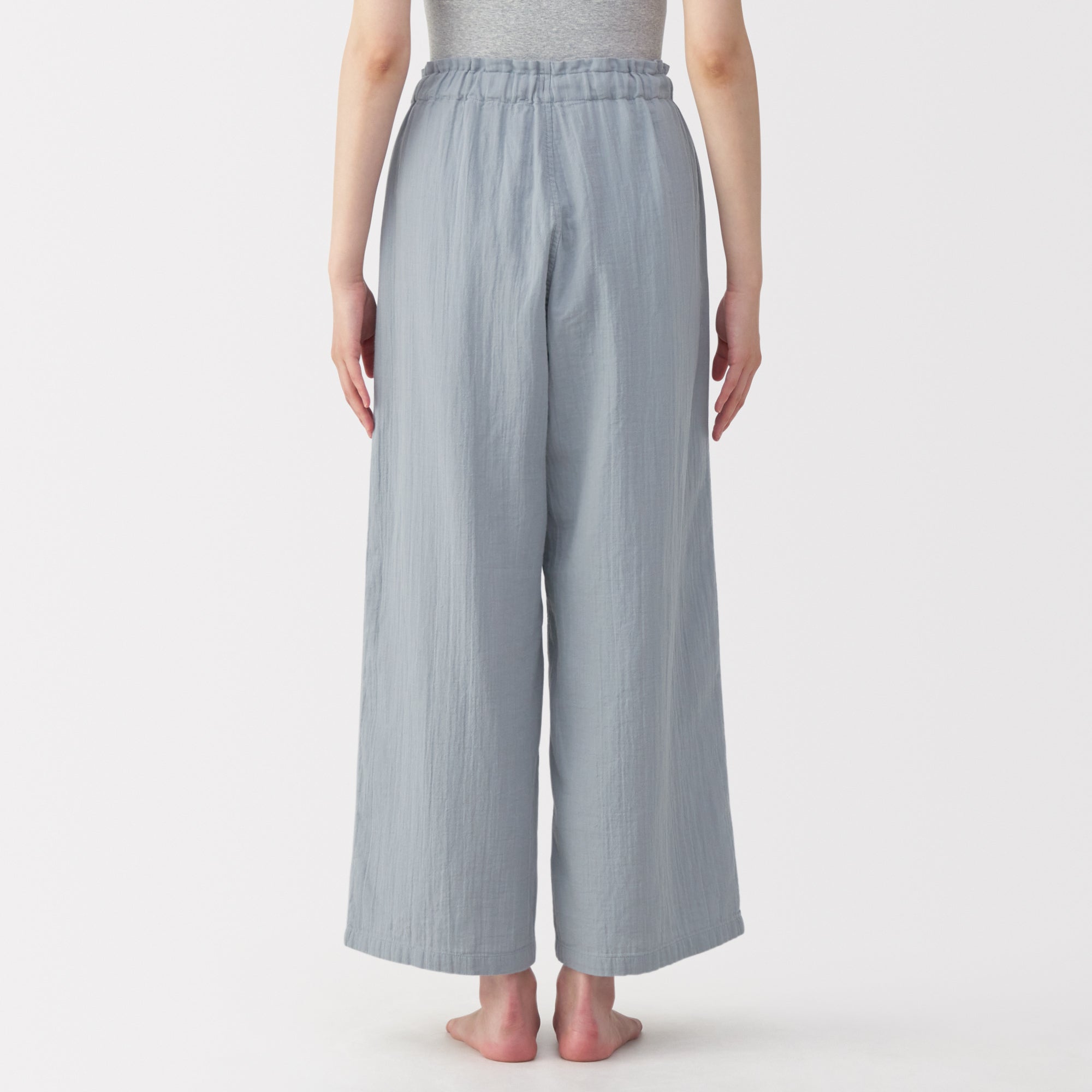 Crepe Gauze Long Pants - Image 6