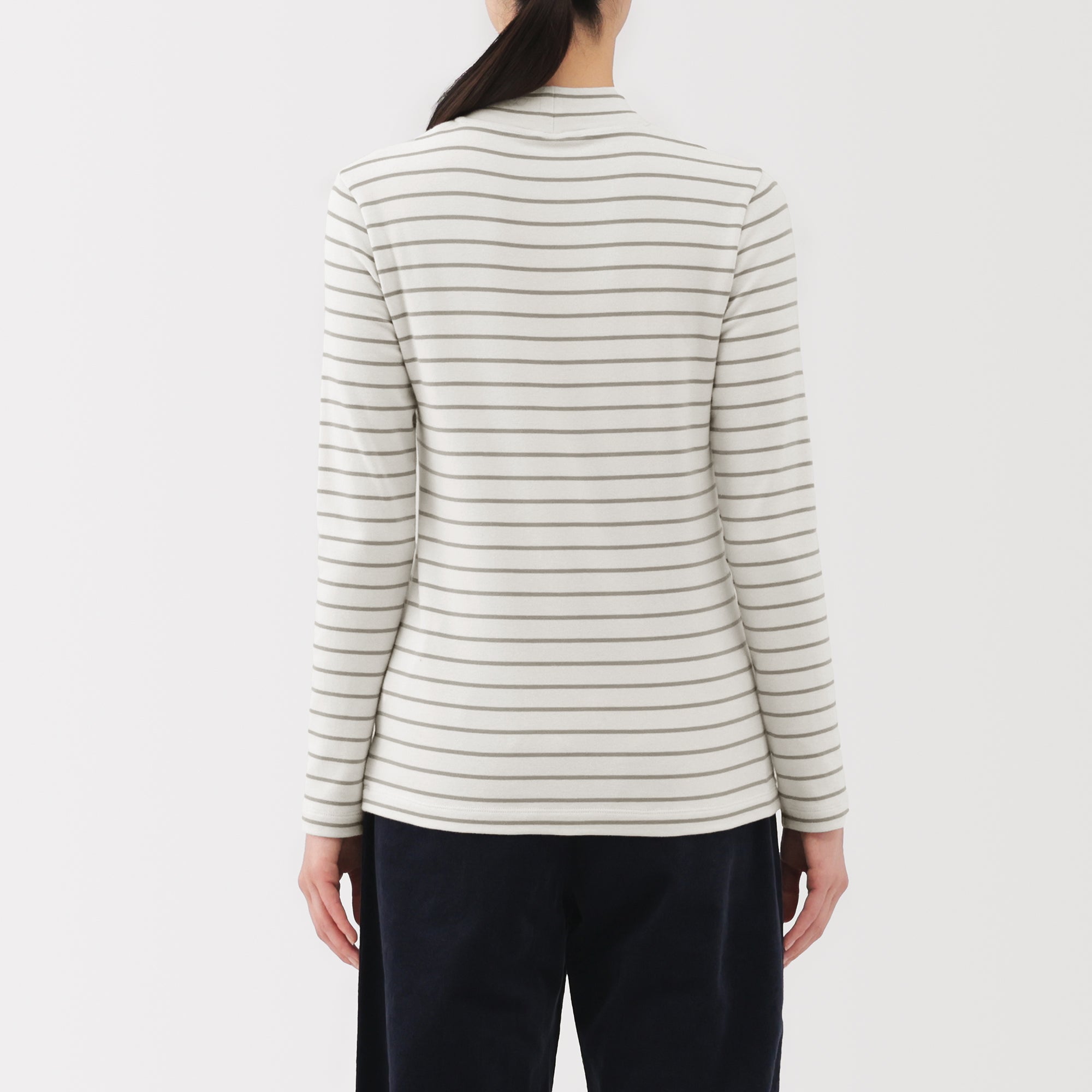 Brushed Mock Neck T-Shirt - Image 6