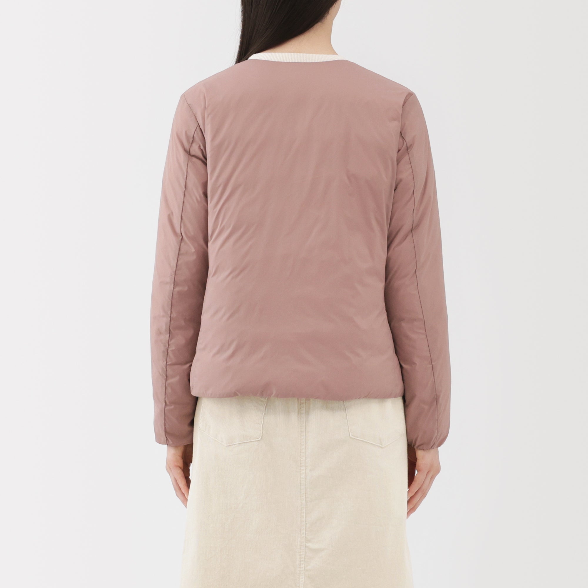 Lightweight Down Collarless Jacket - Image 38