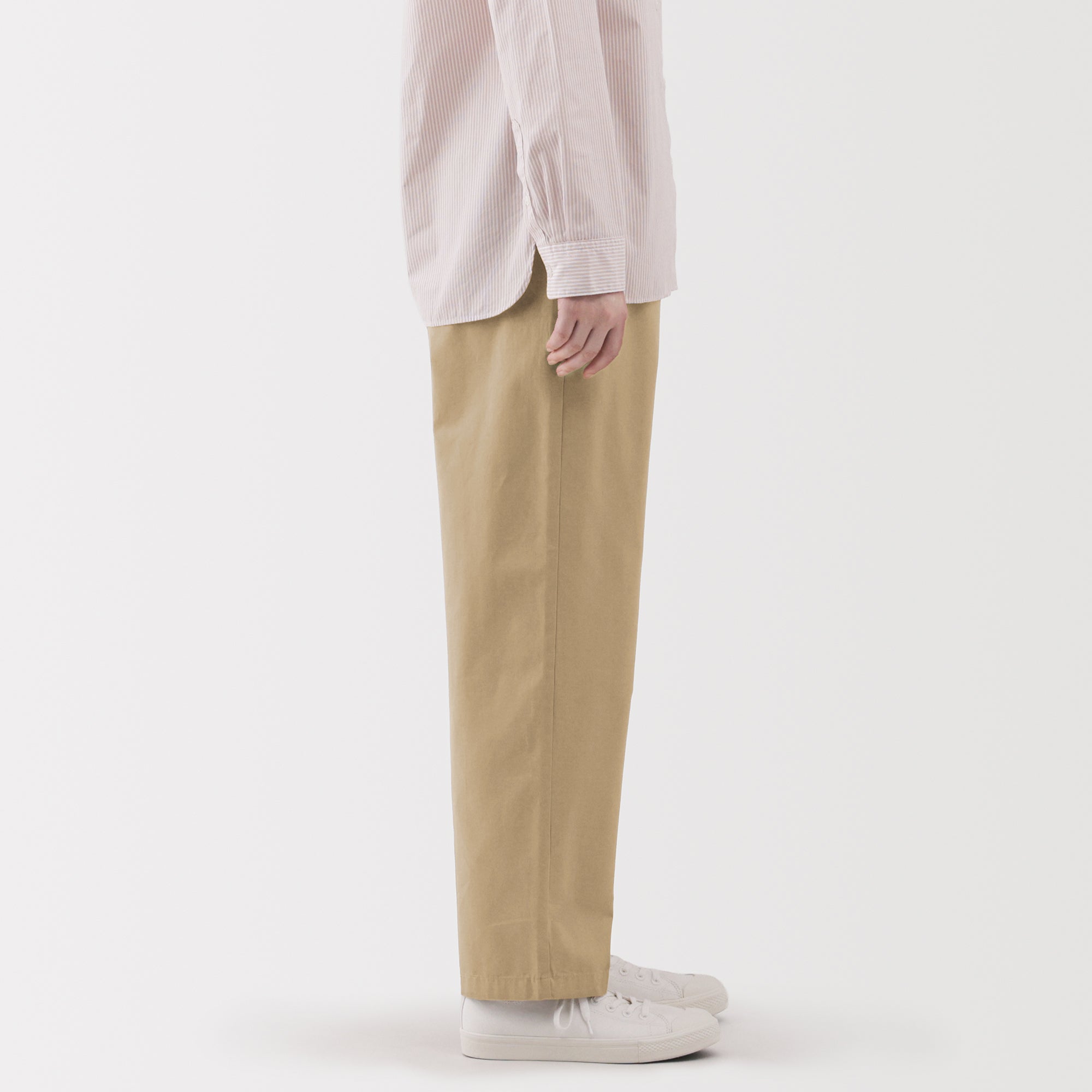 Cotton Easy Tapered Trousers - Image 23