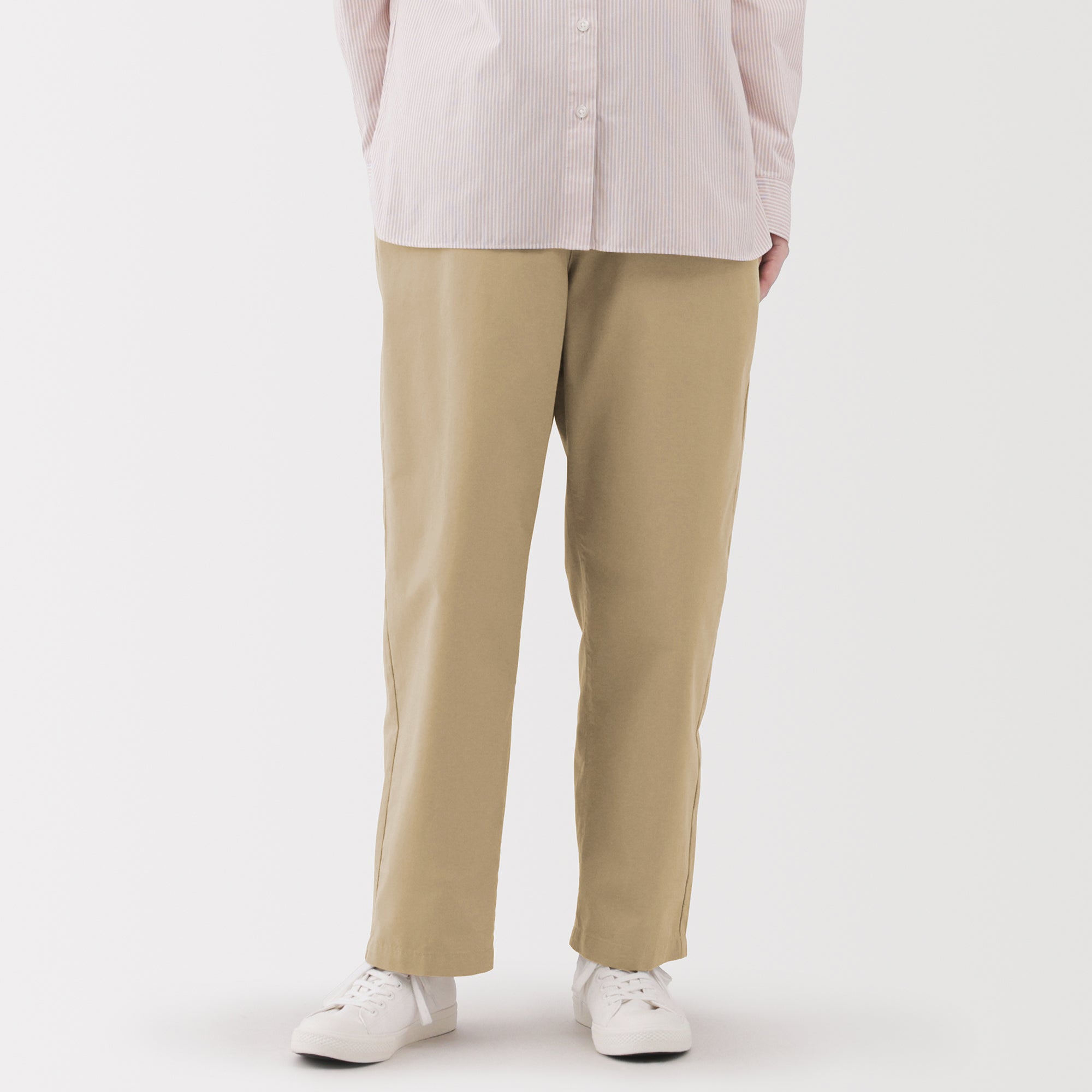 Cotton Easy Tapered Trousers - Image 12
