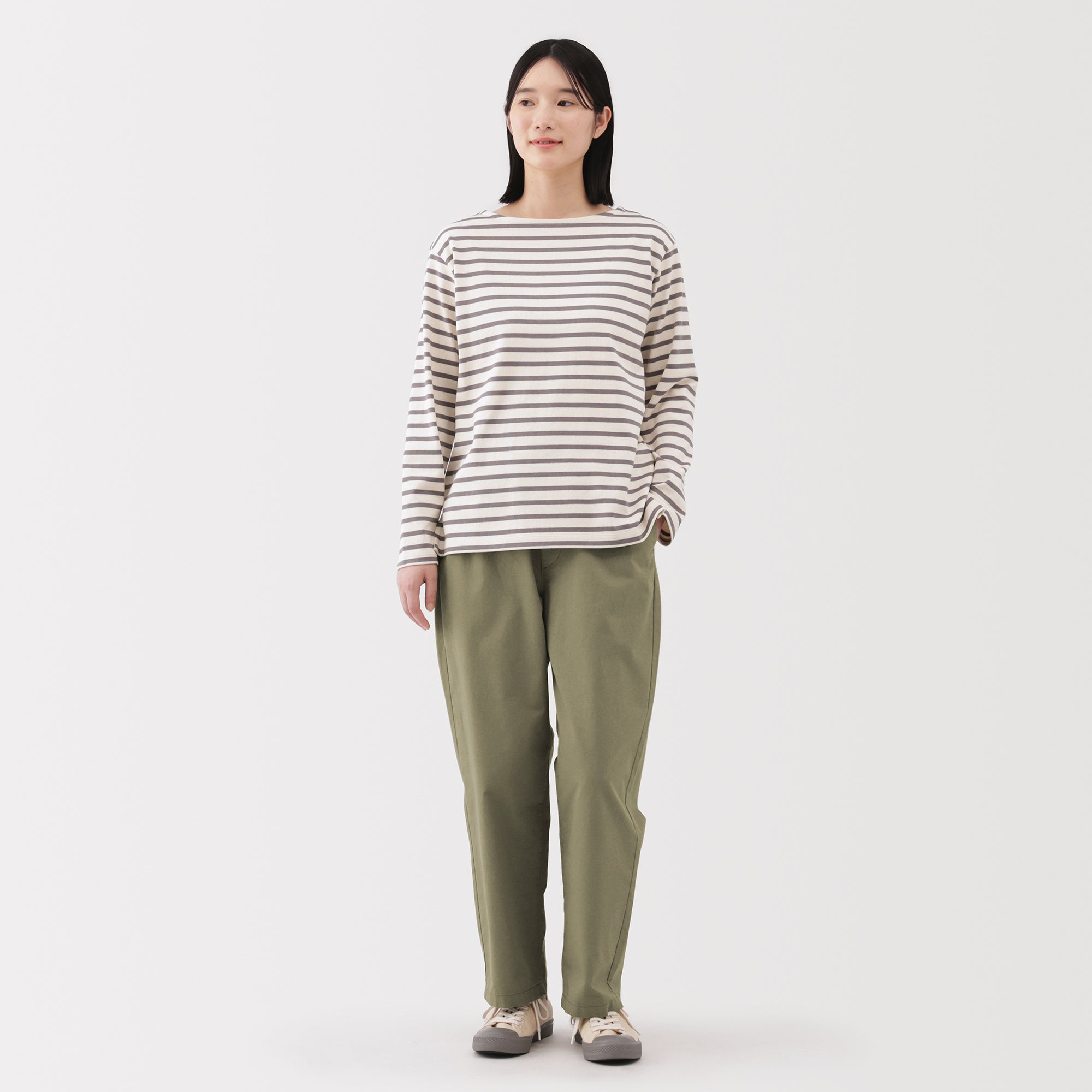 Cotton Easy Tapered Trousers - Image 4