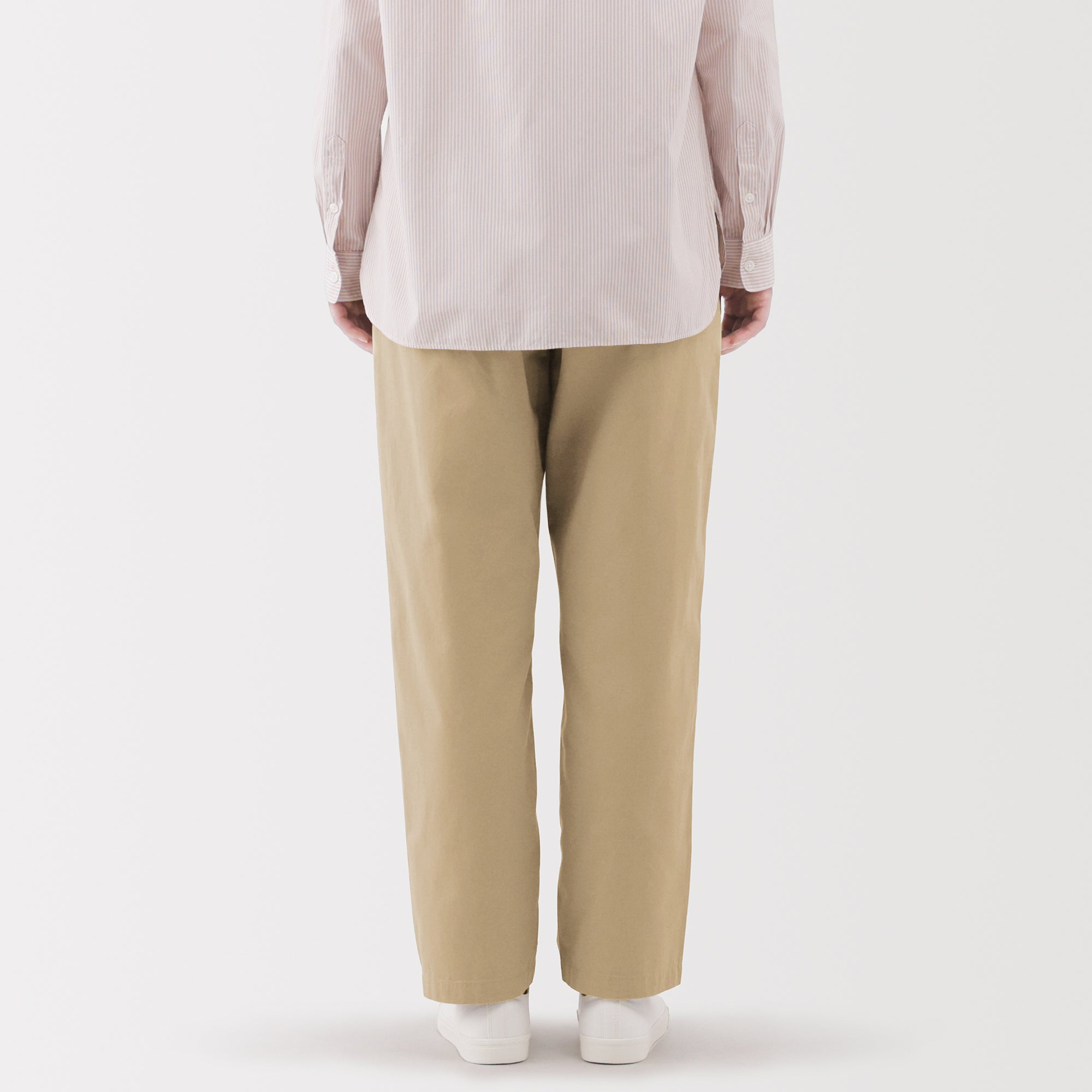 Cotton Easy Tapered Trousers - Image 6