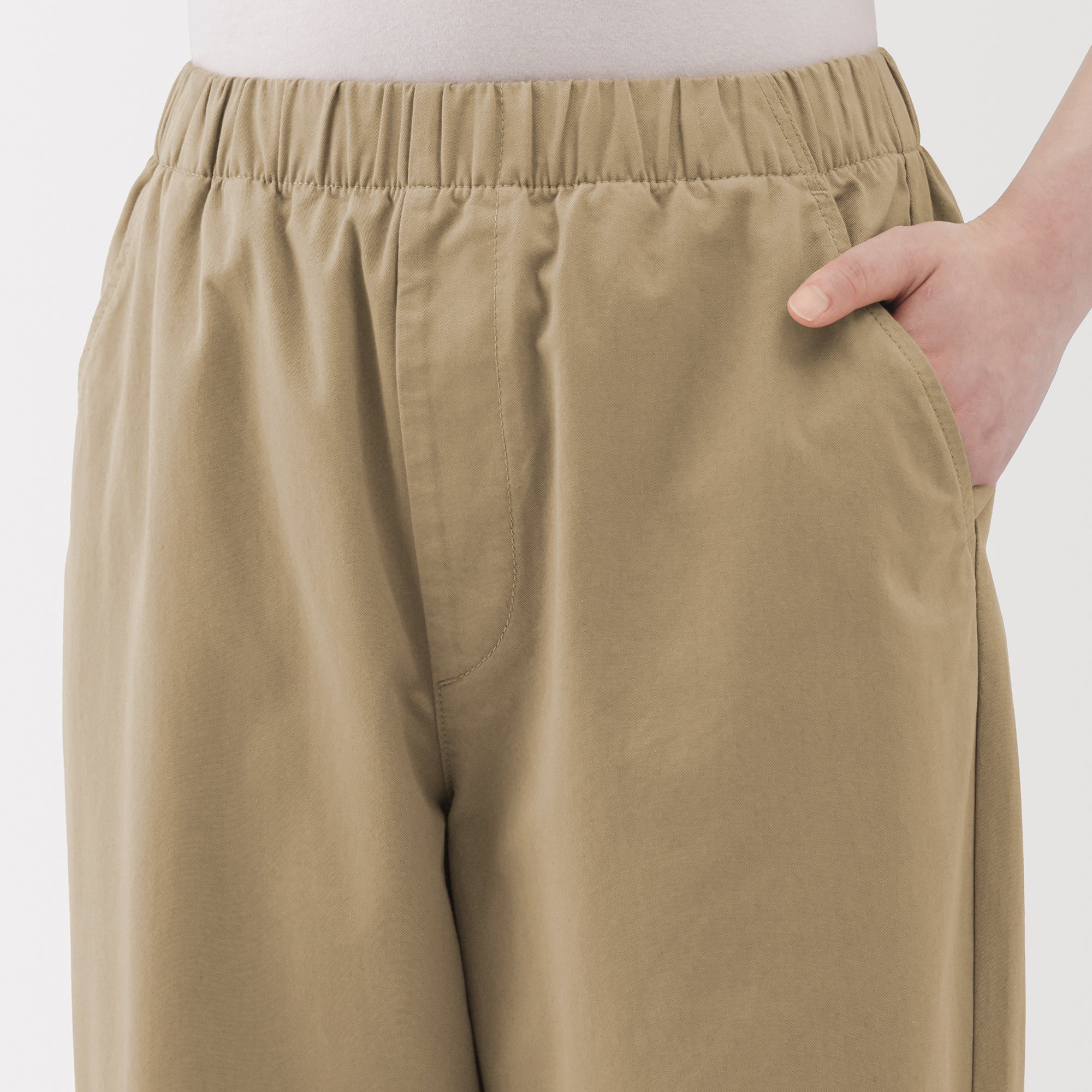 Cotton Easy Tapered Trousers - Image 7