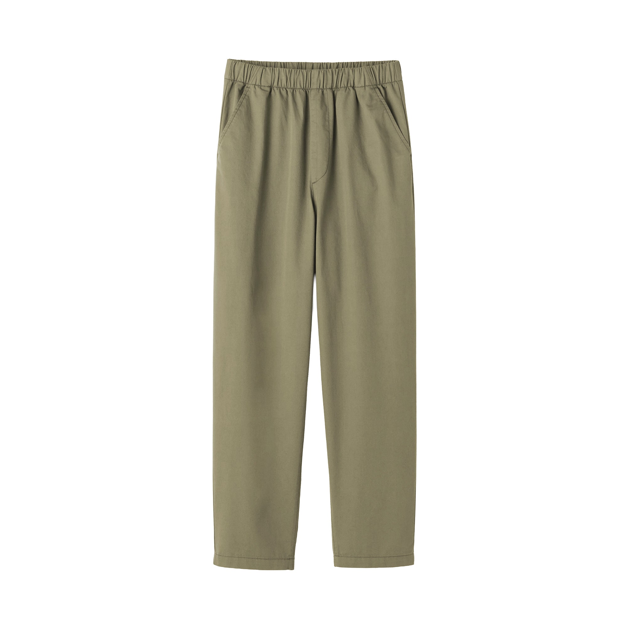 Cotton Easy Tapered Trousers - Image 2